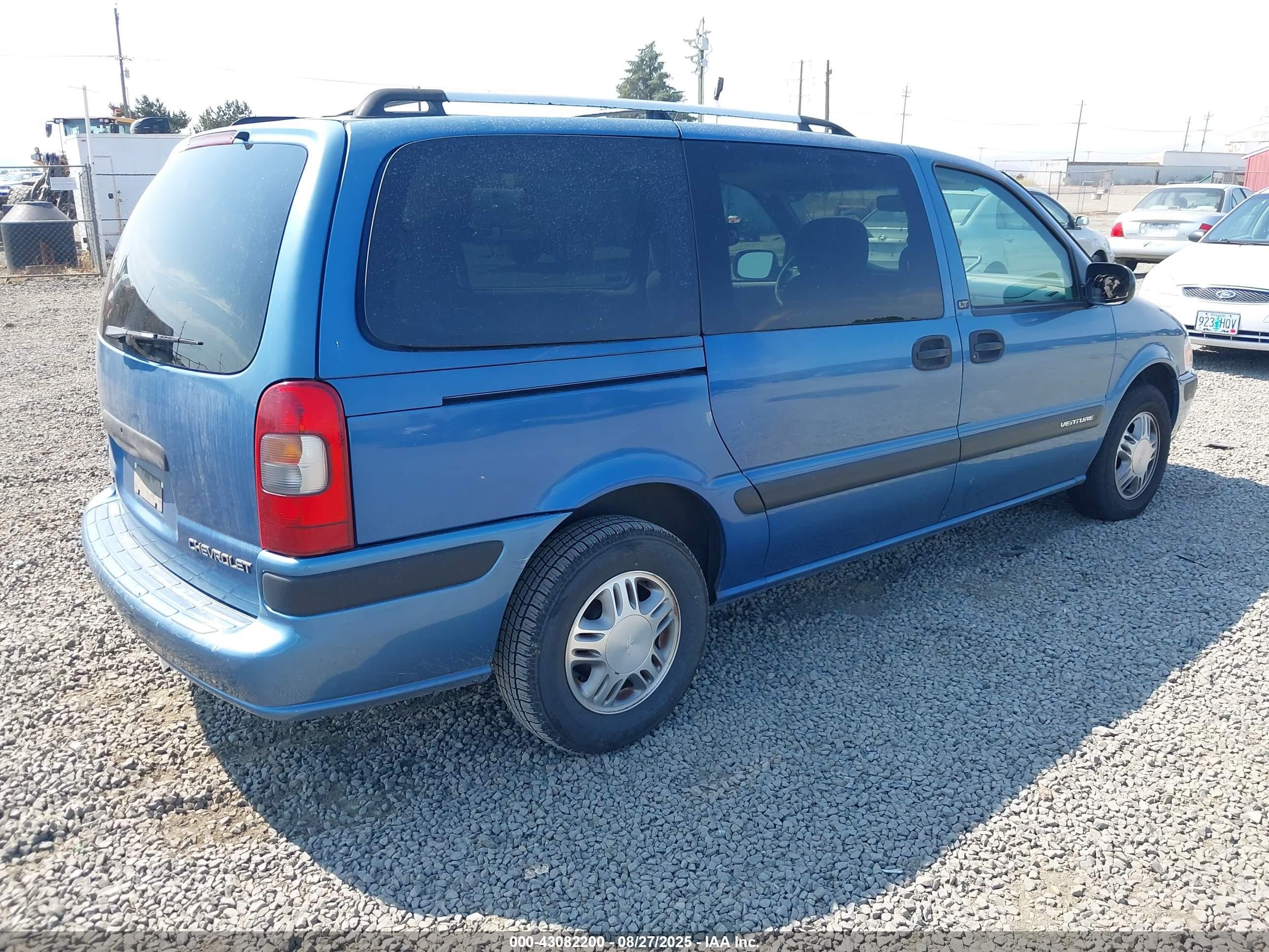 2000 Chevrolet Venture Lt Blue vin: 1GNDX03E3YD255421