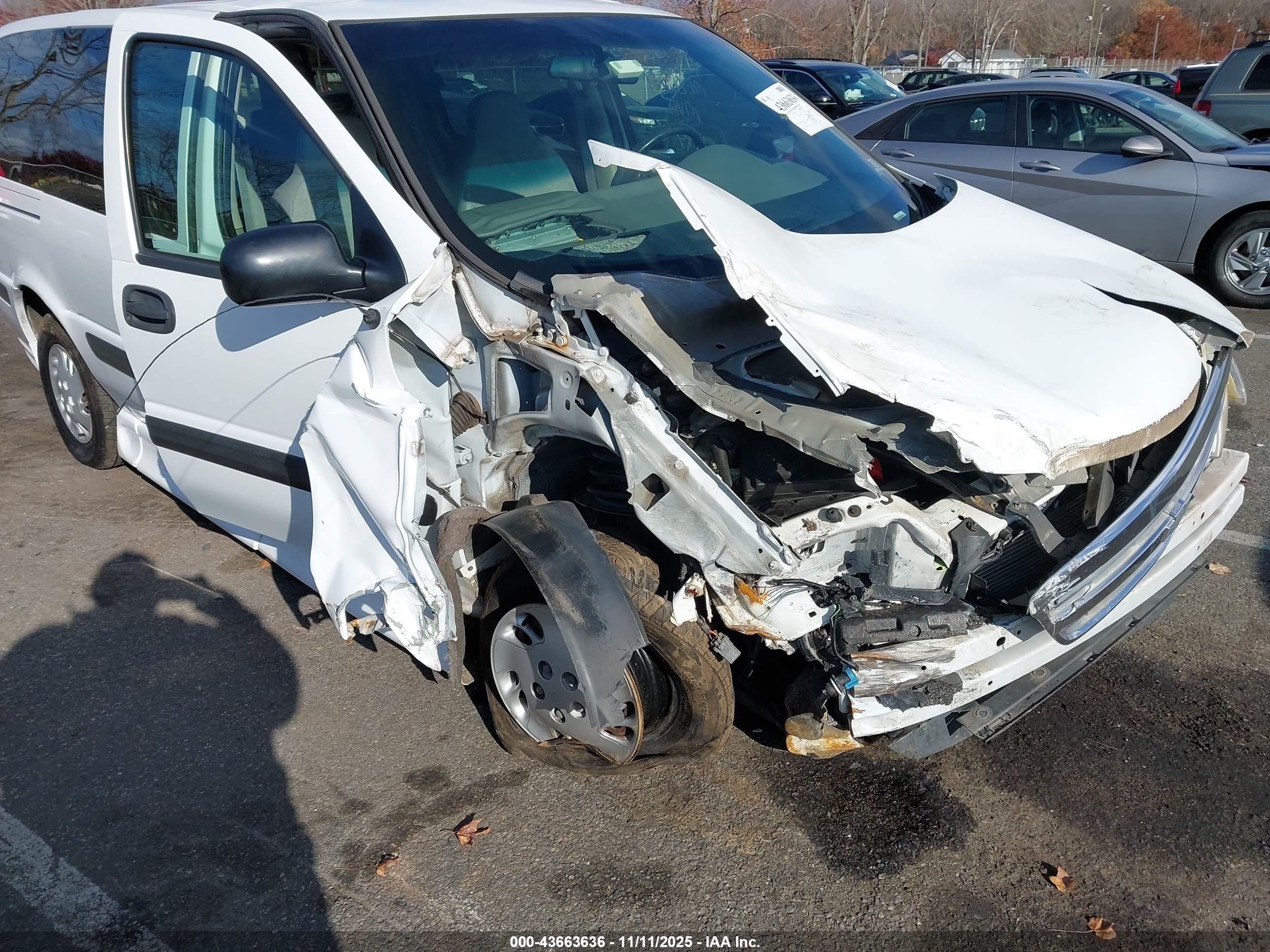 2002 Chevrolet Venture   Белый vin: 1GNDX03E42D263261