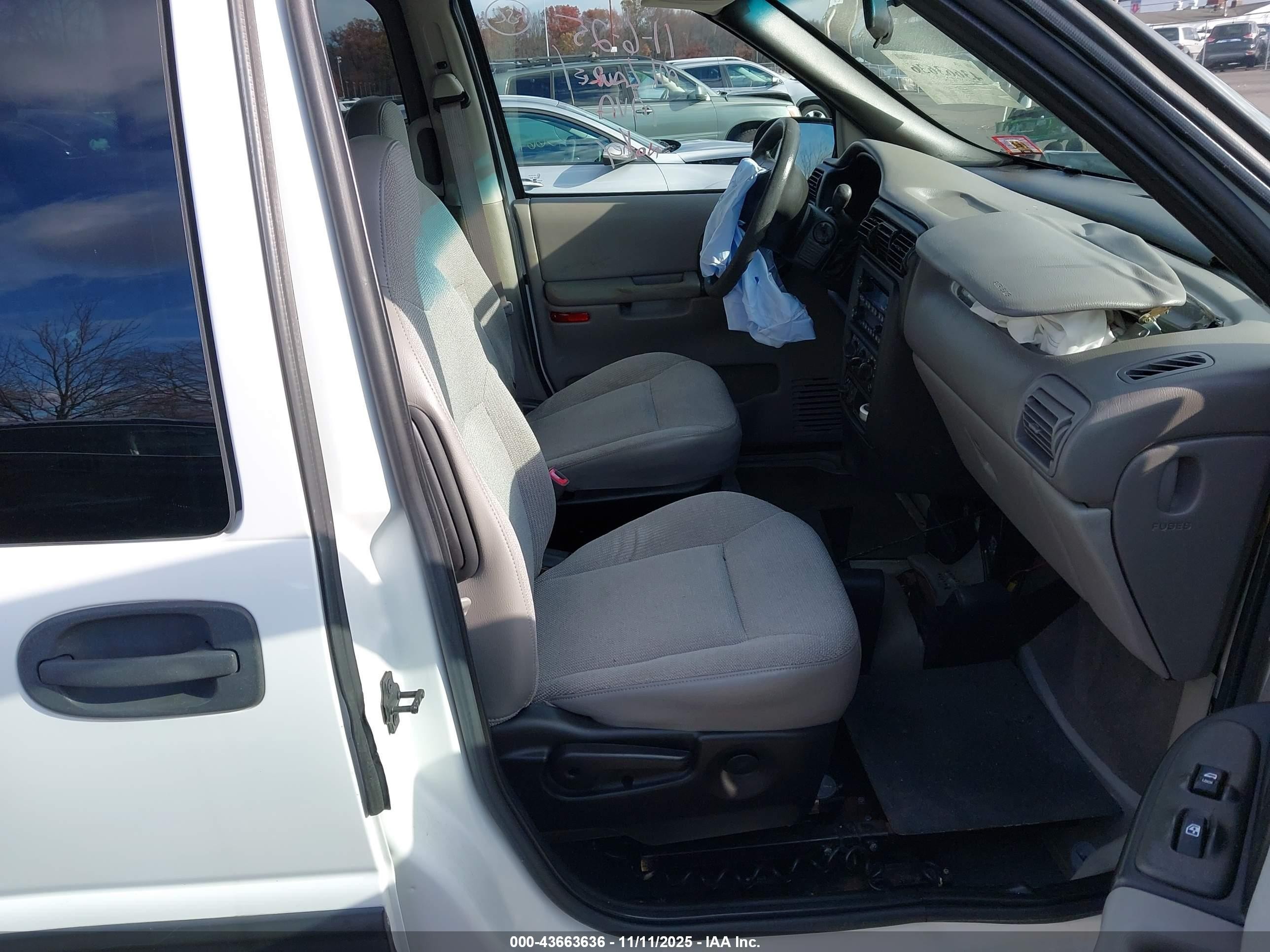 2002 Chevrolet Venture   Белый vin: 1GNDX03E42D263261