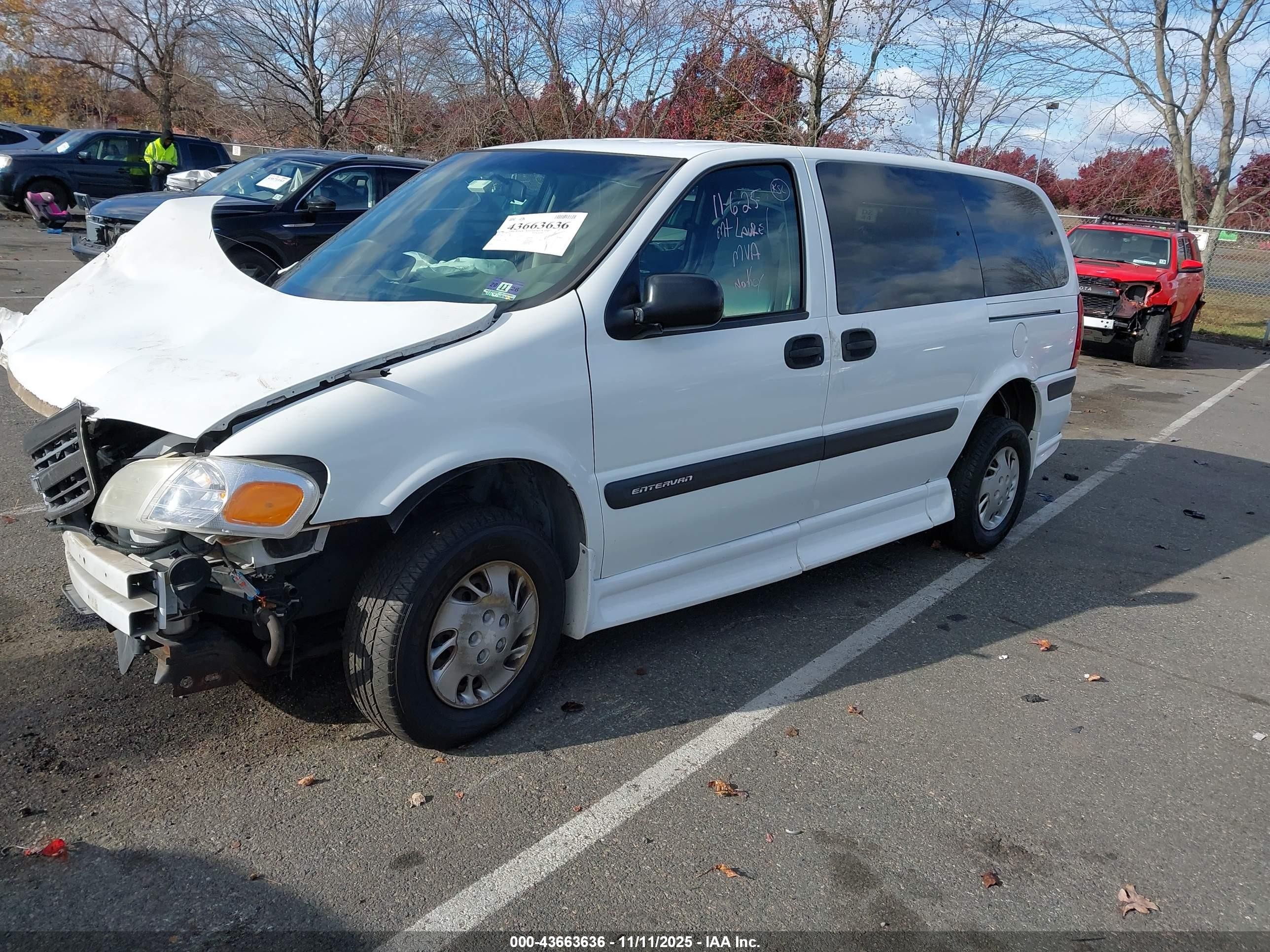 2002 Chevrolet Venture   Белый vin: 1GNDX03E42D263261