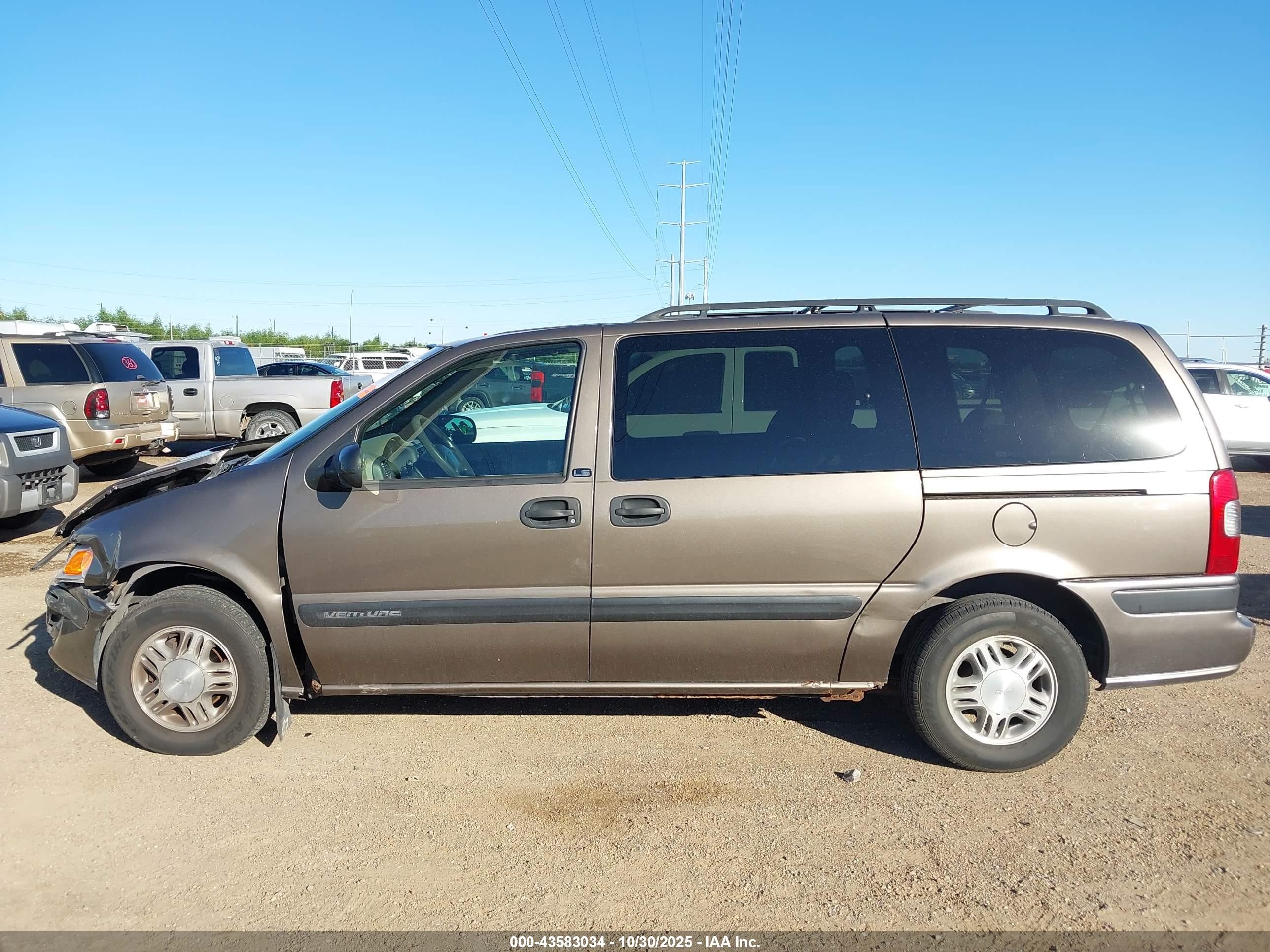 2002 Chevrolet Venture Ls Dark Brown vin: 1GNDX03E72D300447