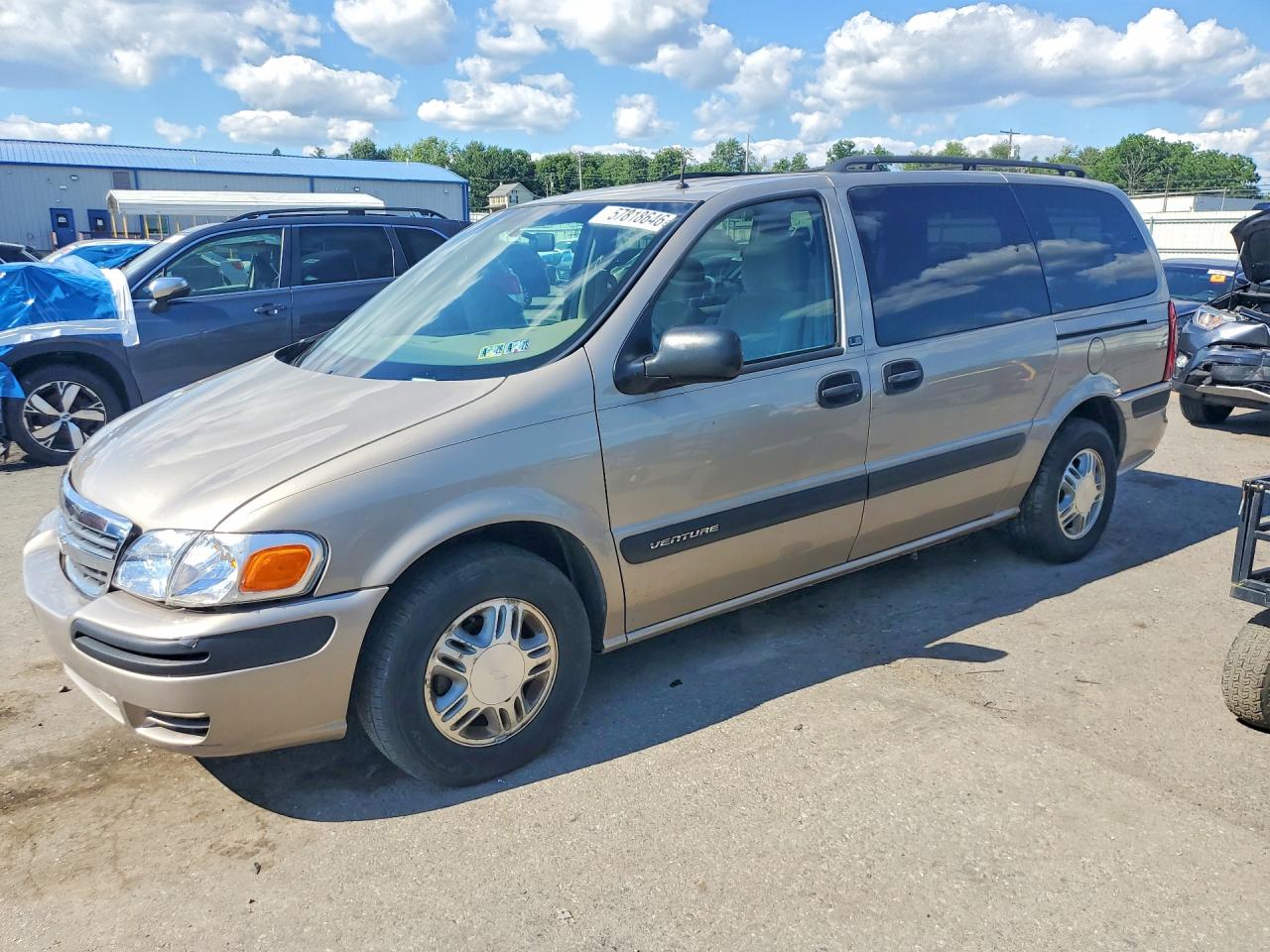 2001 Chevrolet Venture Beige vin: 1GNDX03E91D104329