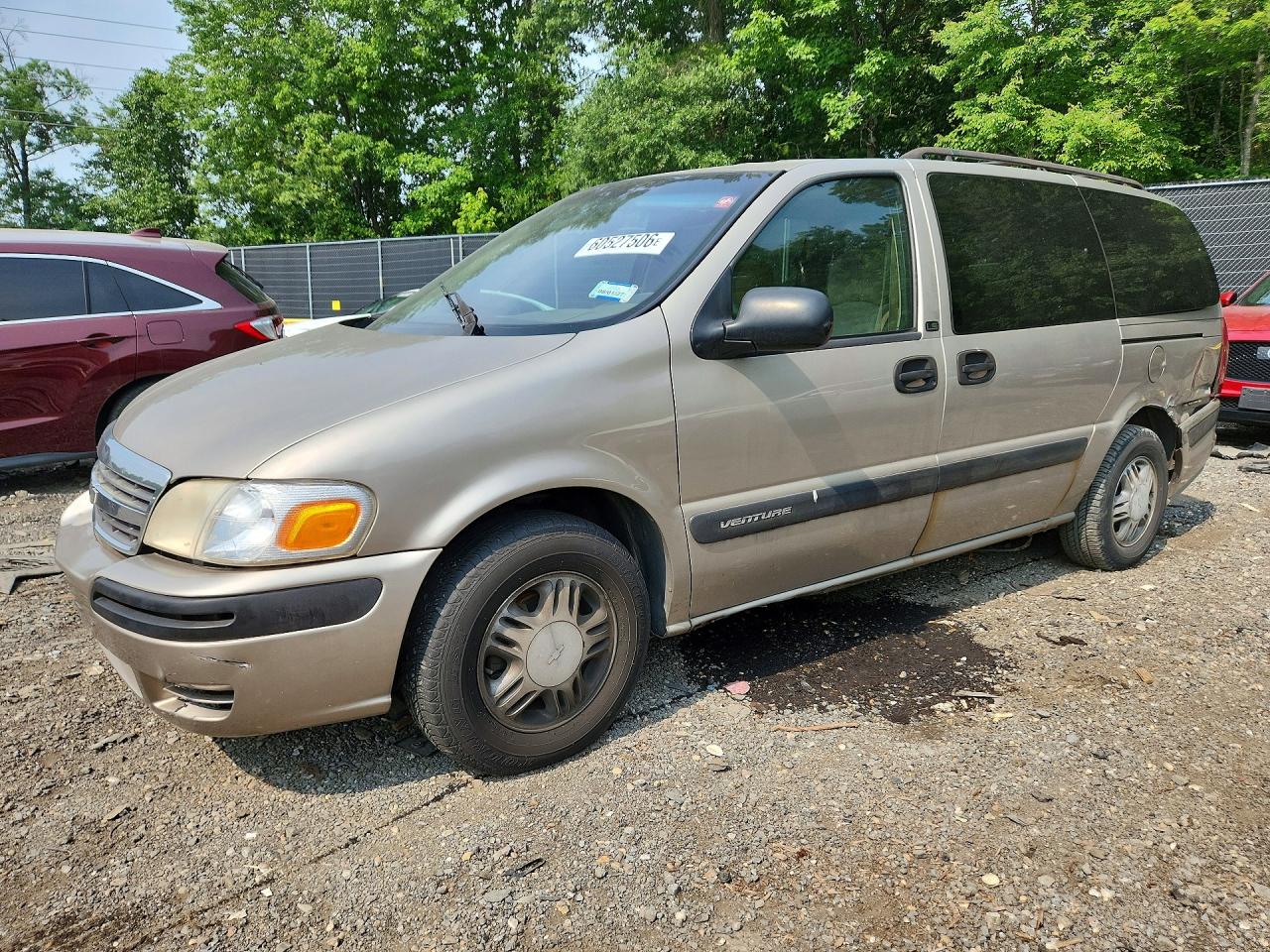 2001 Chevrolet Venture Beige vin: 1GNDX03E91D224728