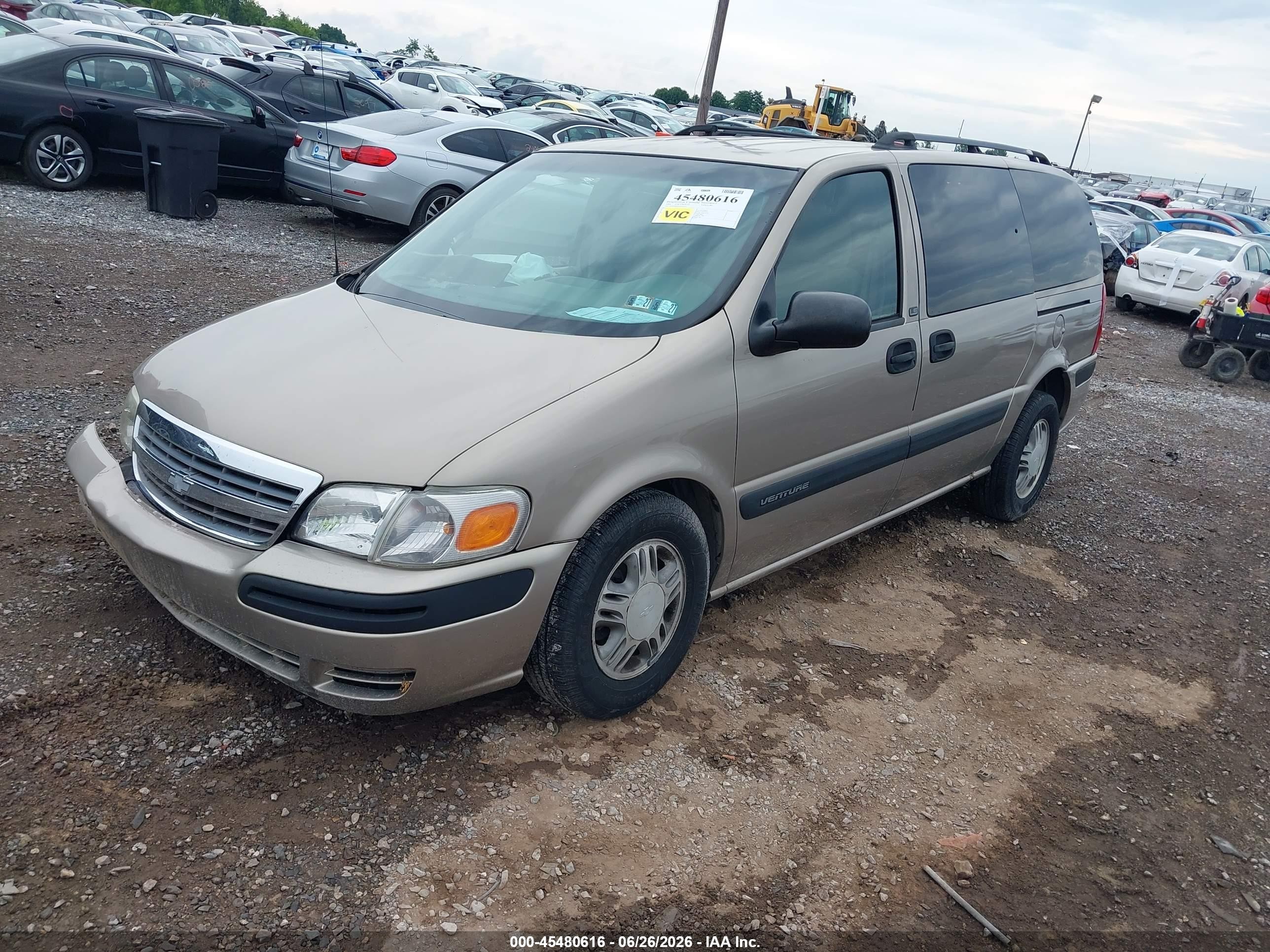 2004 Chevrolet Venture Ls Tan vin: 1GNDX03E94D120535