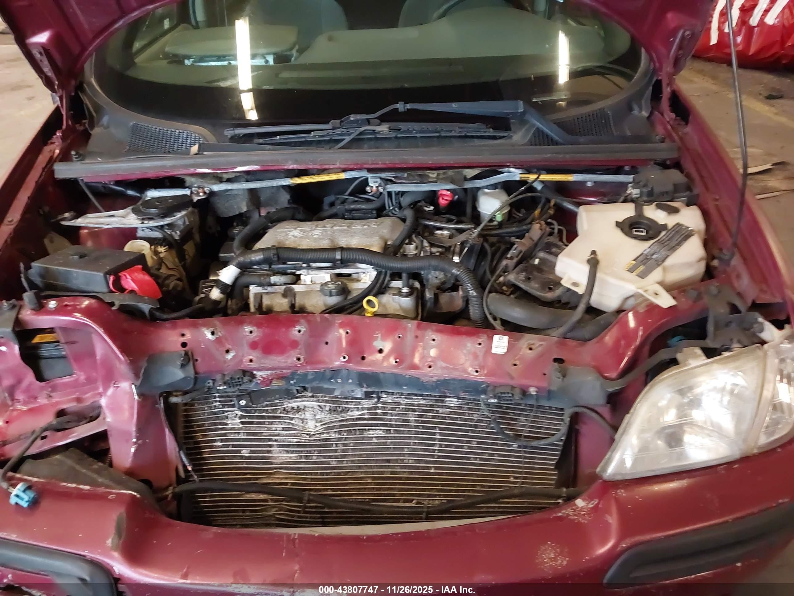 2004 Chevrolet Venture Ls Burgundy vin: 1GNDX03EX4D241686