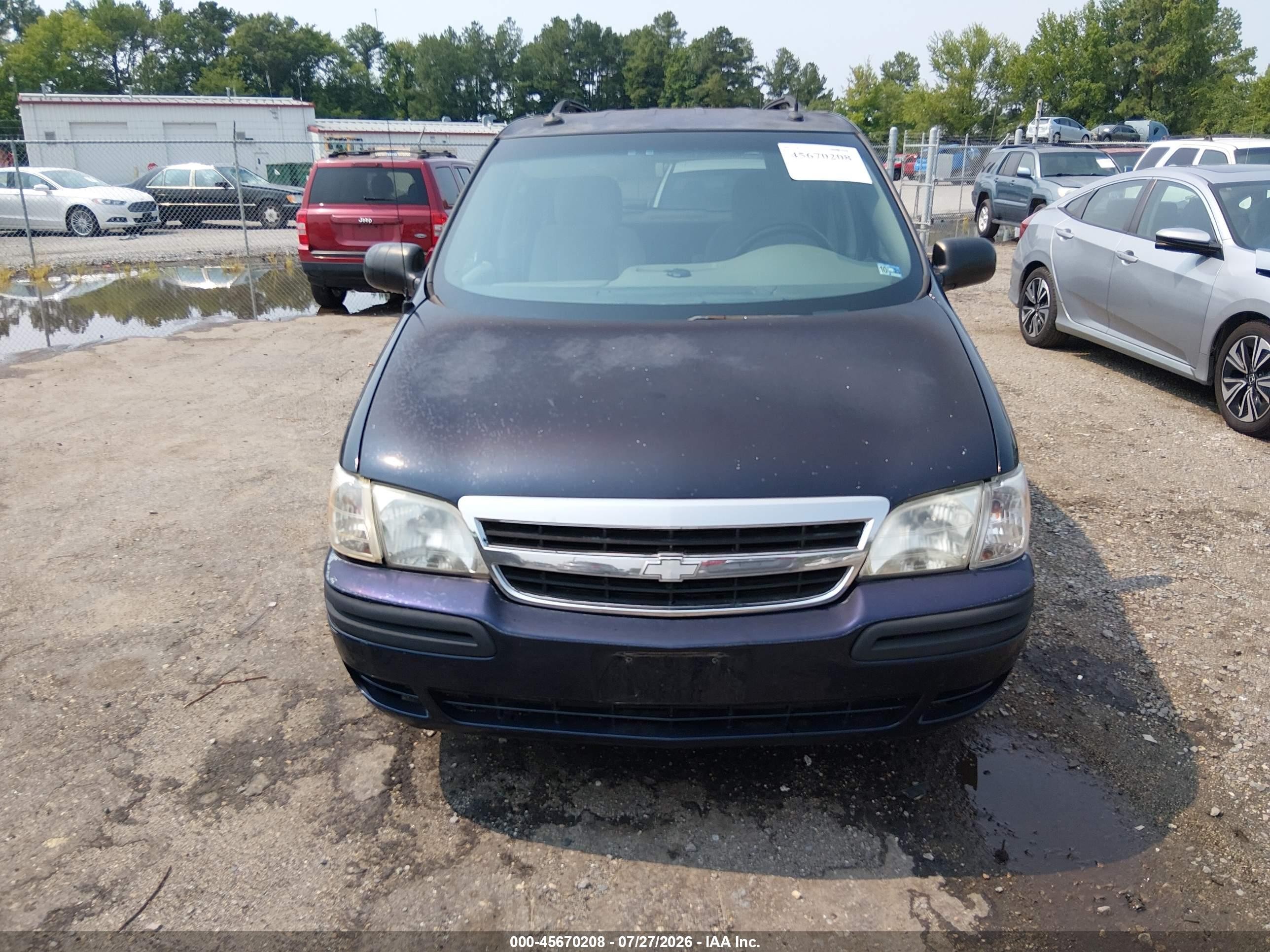 2004 Chevrolet Venture Lt Blue vin: 1GNDX13E04D149931
