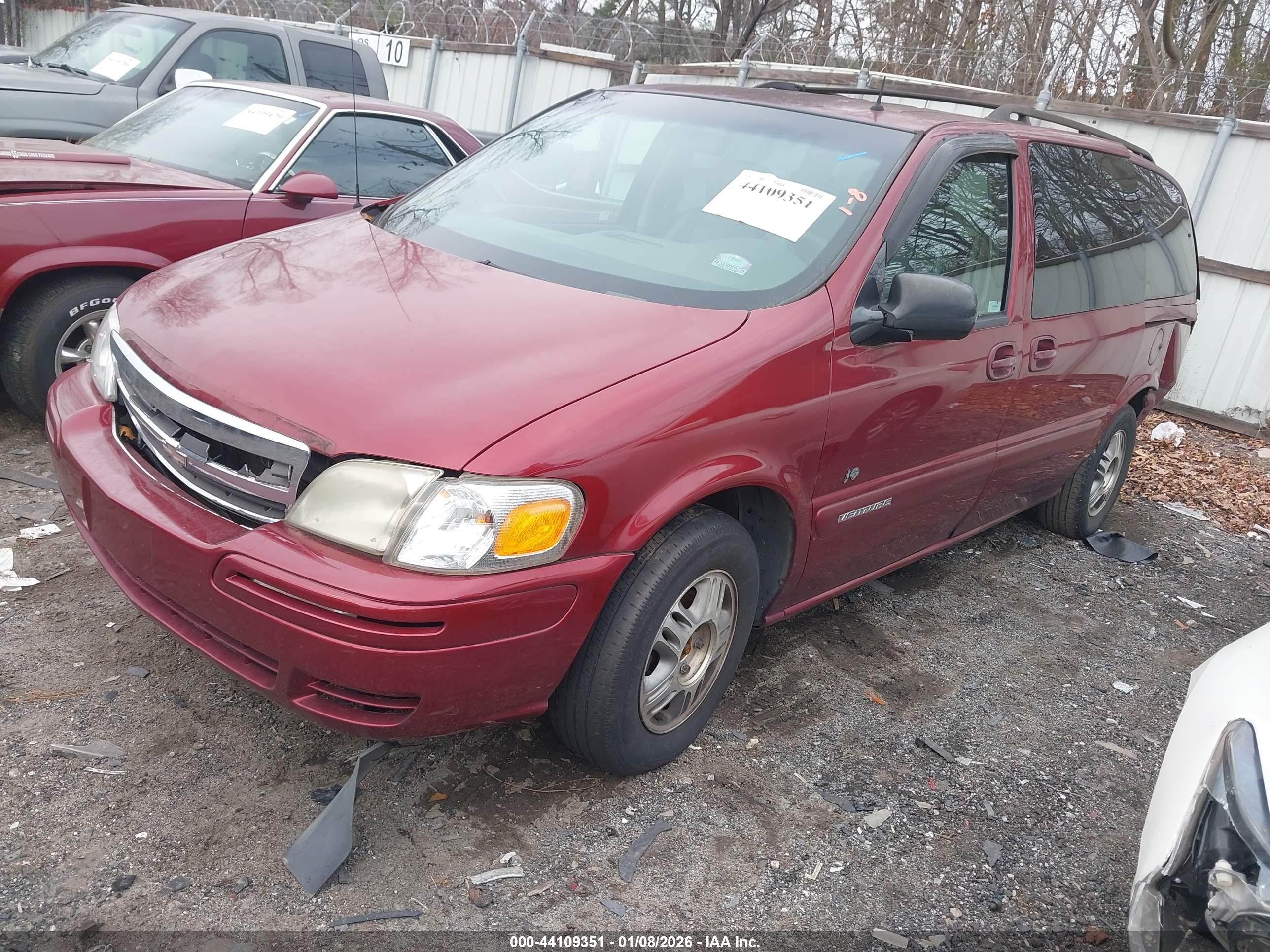 2002 Chevrolet Venture Warner Bros. Edition Красный vin: 1GNDX13E72D203044