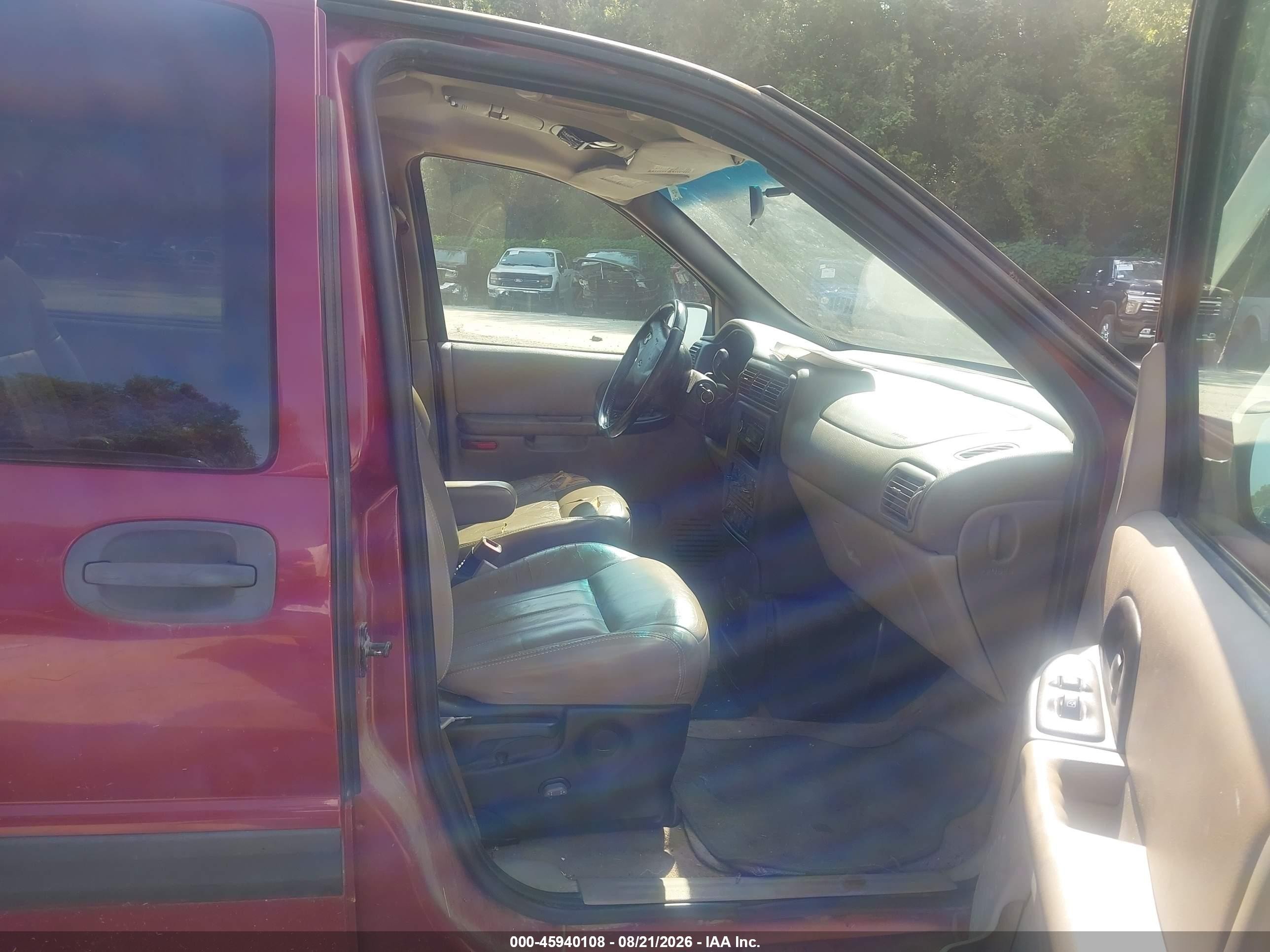 2004 Chevrolet Venture Lt Red vin: 1GNDX13E74D217982