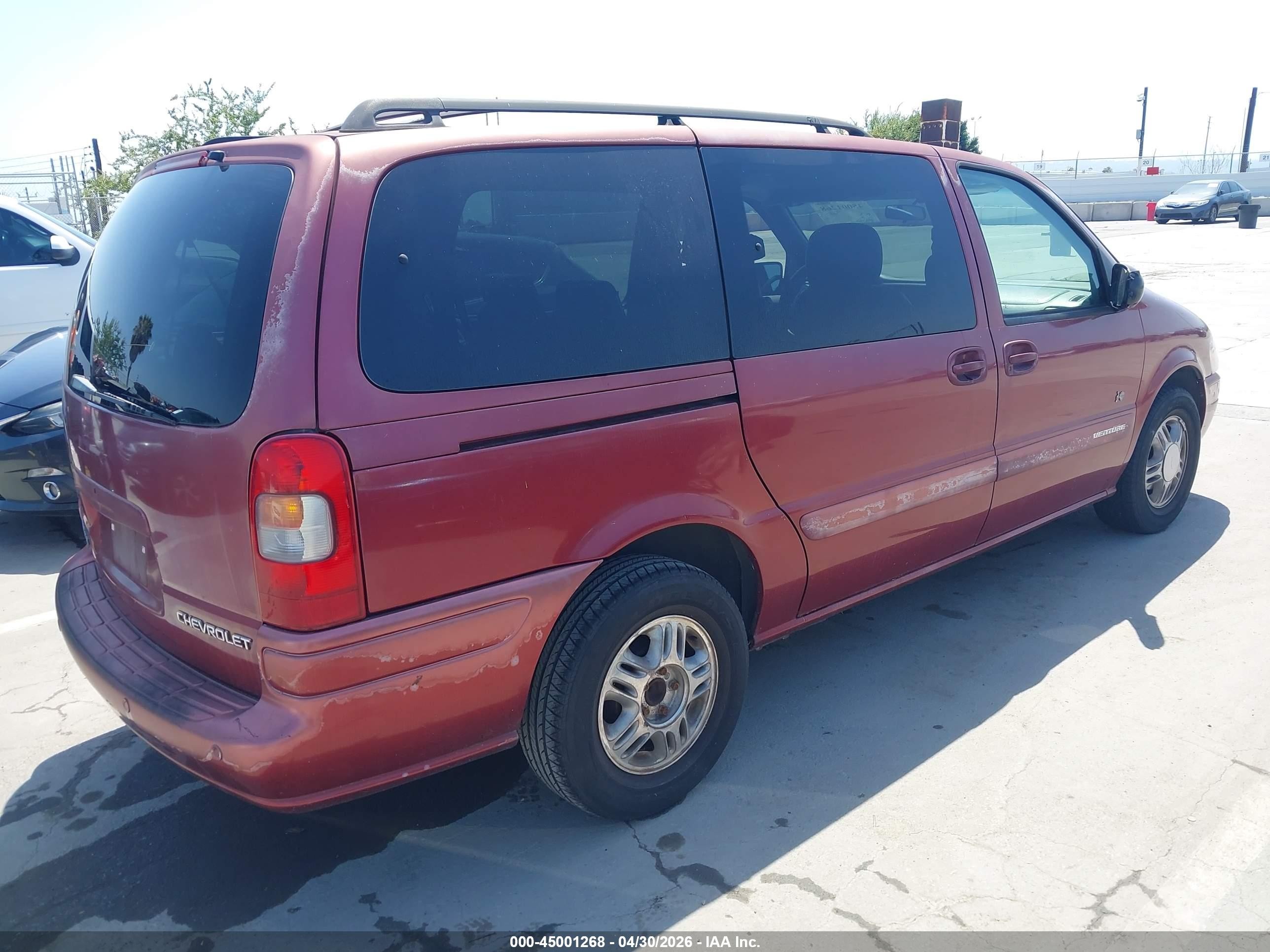 2001 Chevrolet Venture Warner Bros. W/abb Seats Maroon vin: 1GNDX13EX1D166764