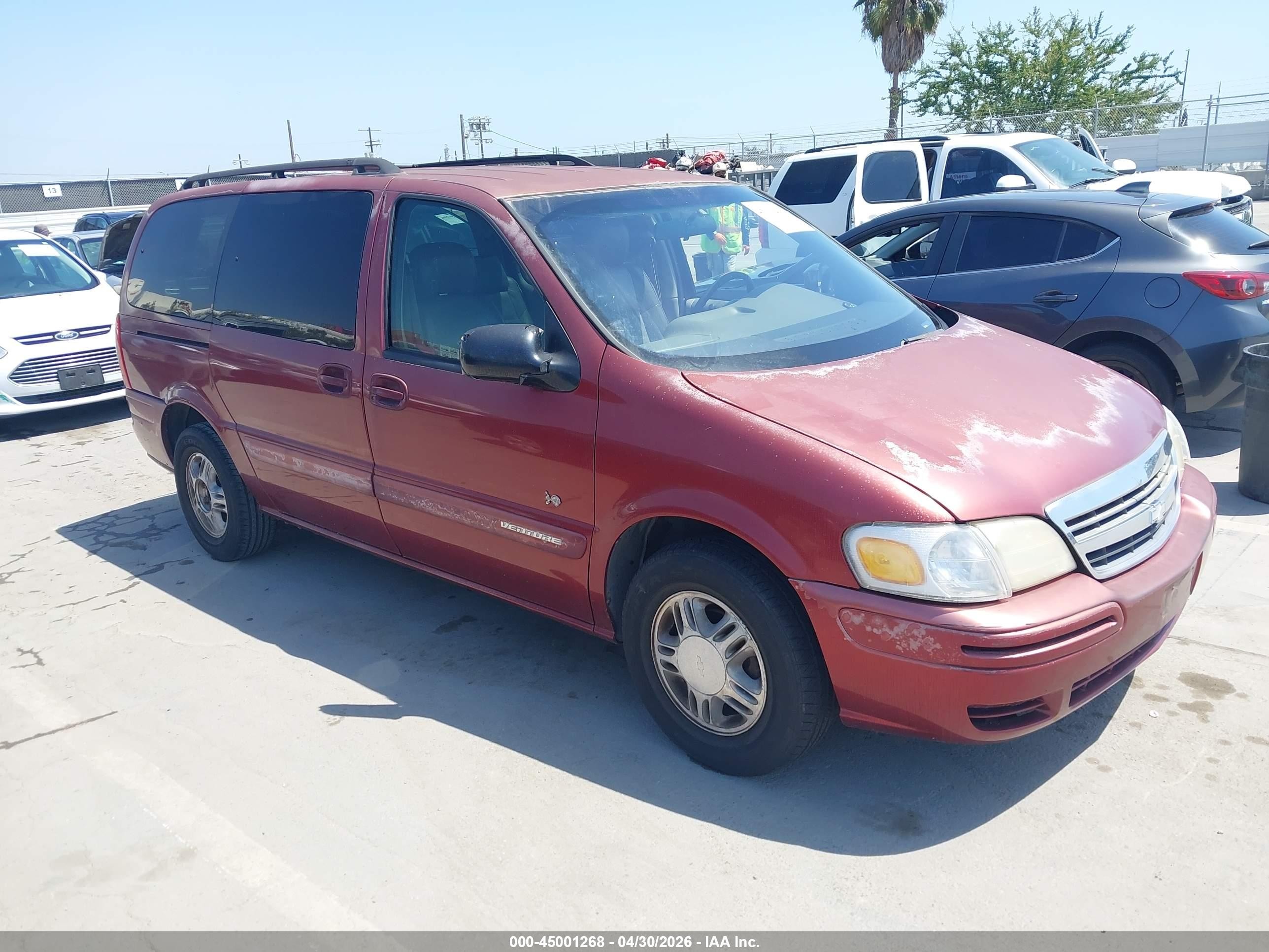 2001 Chevrolet Venture Warner Bros. W/abb Seats Maroon vin: 1GNDX13EX1D166764