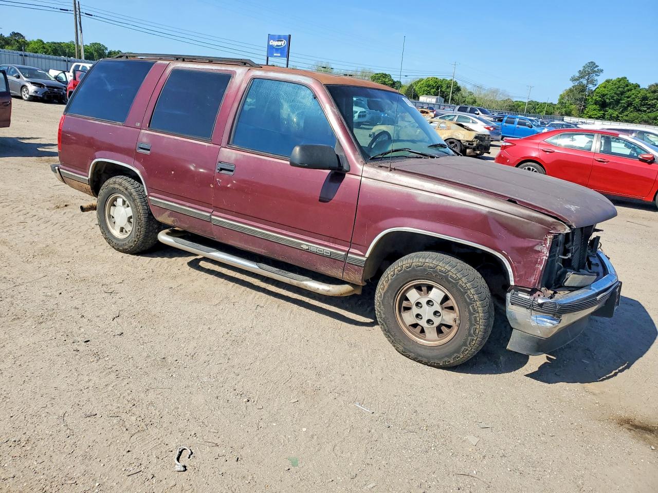 1995 Chevrolet Tahoe C1500 Бордовый vin: 1GNEC13K6SJ397881