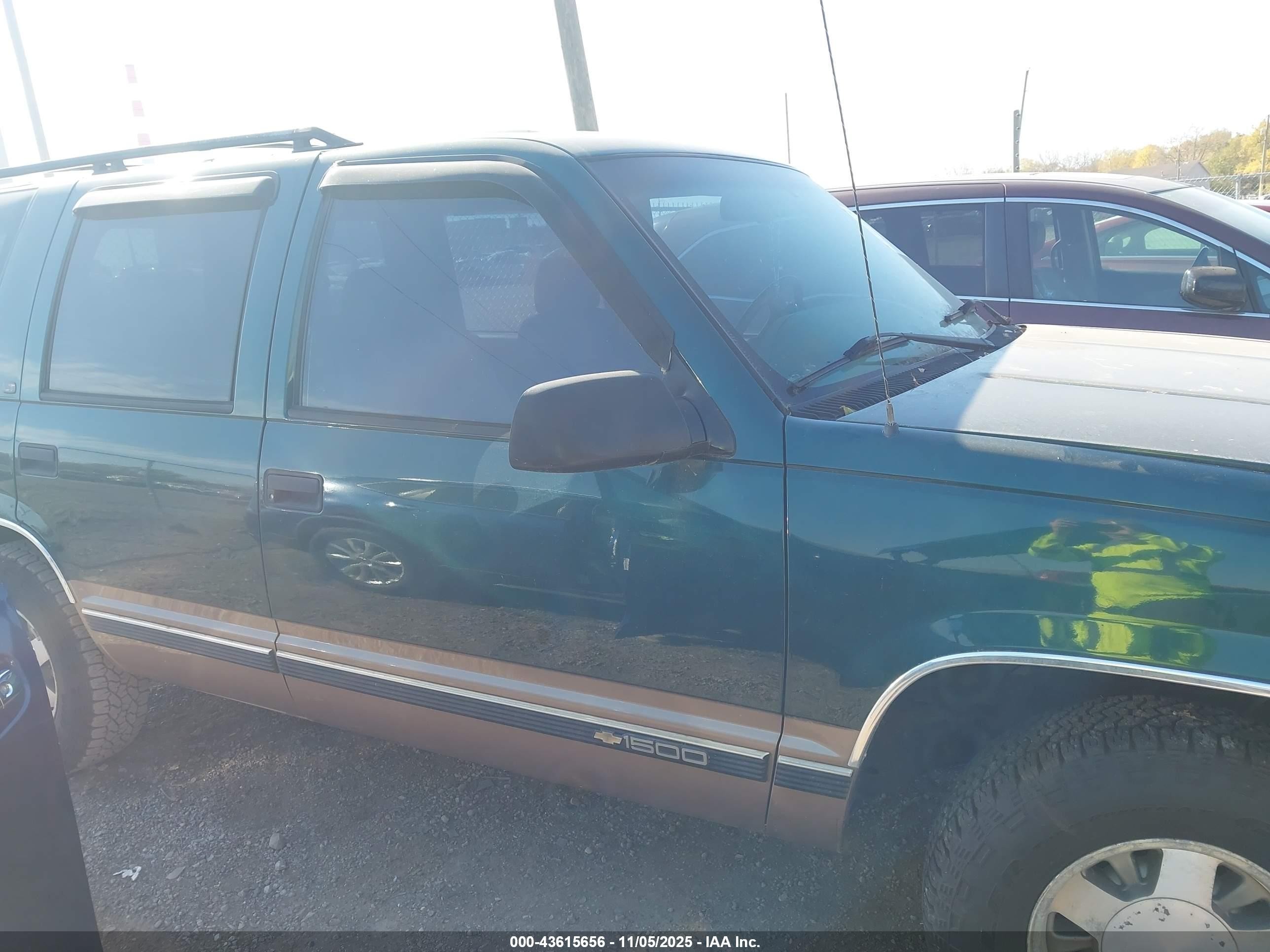 1996 Chevrolet Tahoe C1500 Зеленый vin: 1GNEC13R2TJ348322