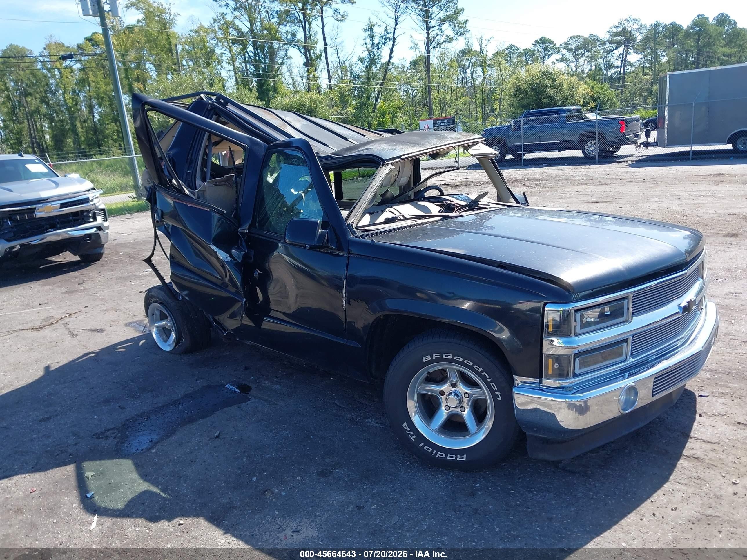 1999 Chevrolet Tahoe Limited Black vin: 1GNEC13R2XJ402630