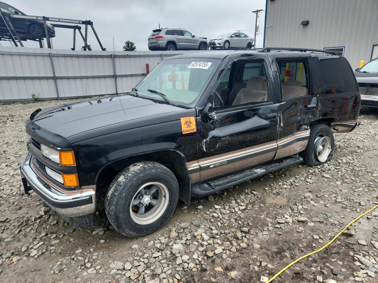 1996 Chevrolet Tahoe C1500 Black vin: 1GNEC13R5TJ329053