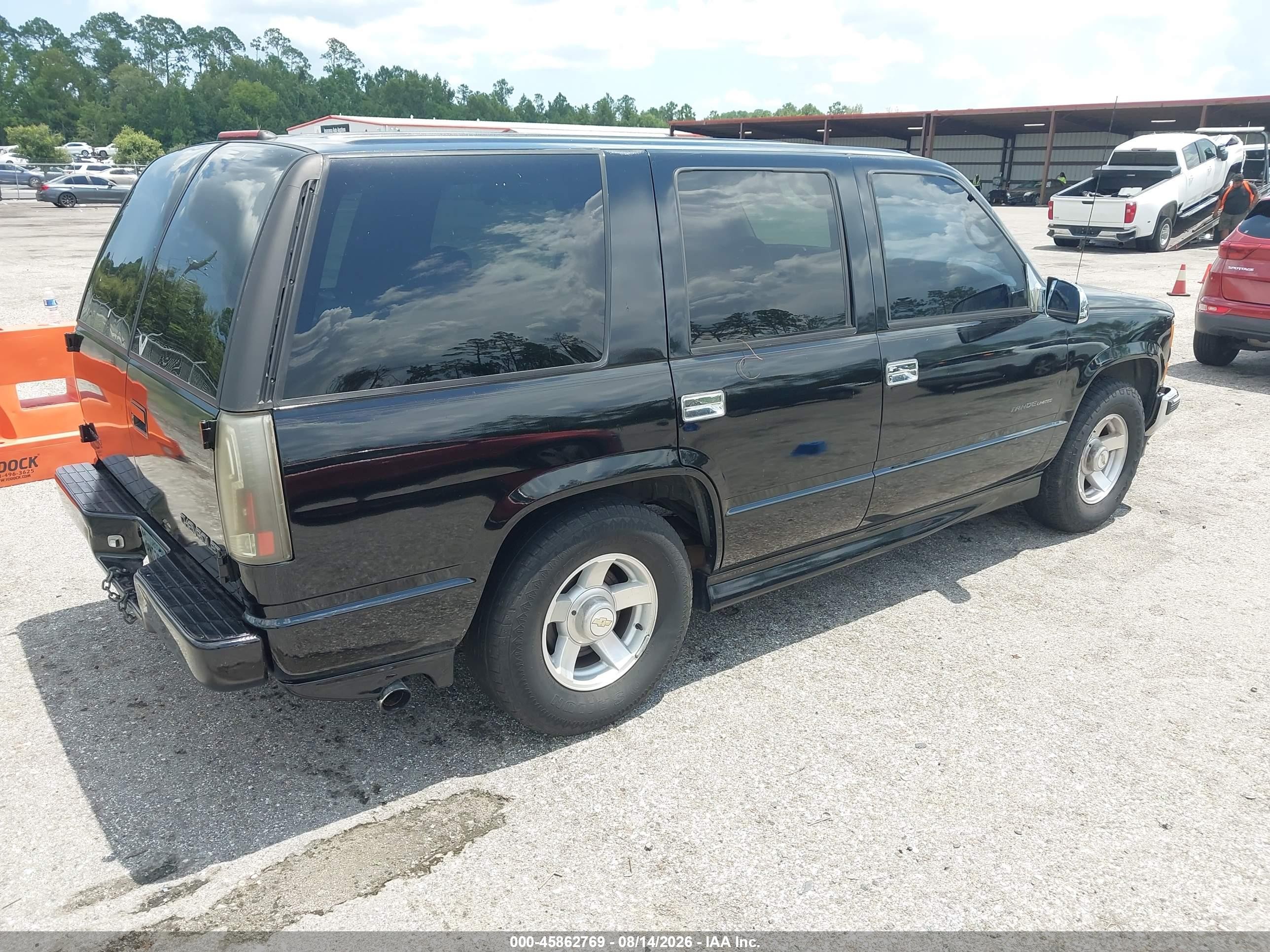 2000 Chevrolet Tahoe Limited Black vin: 1GNEC13R8YR185670
