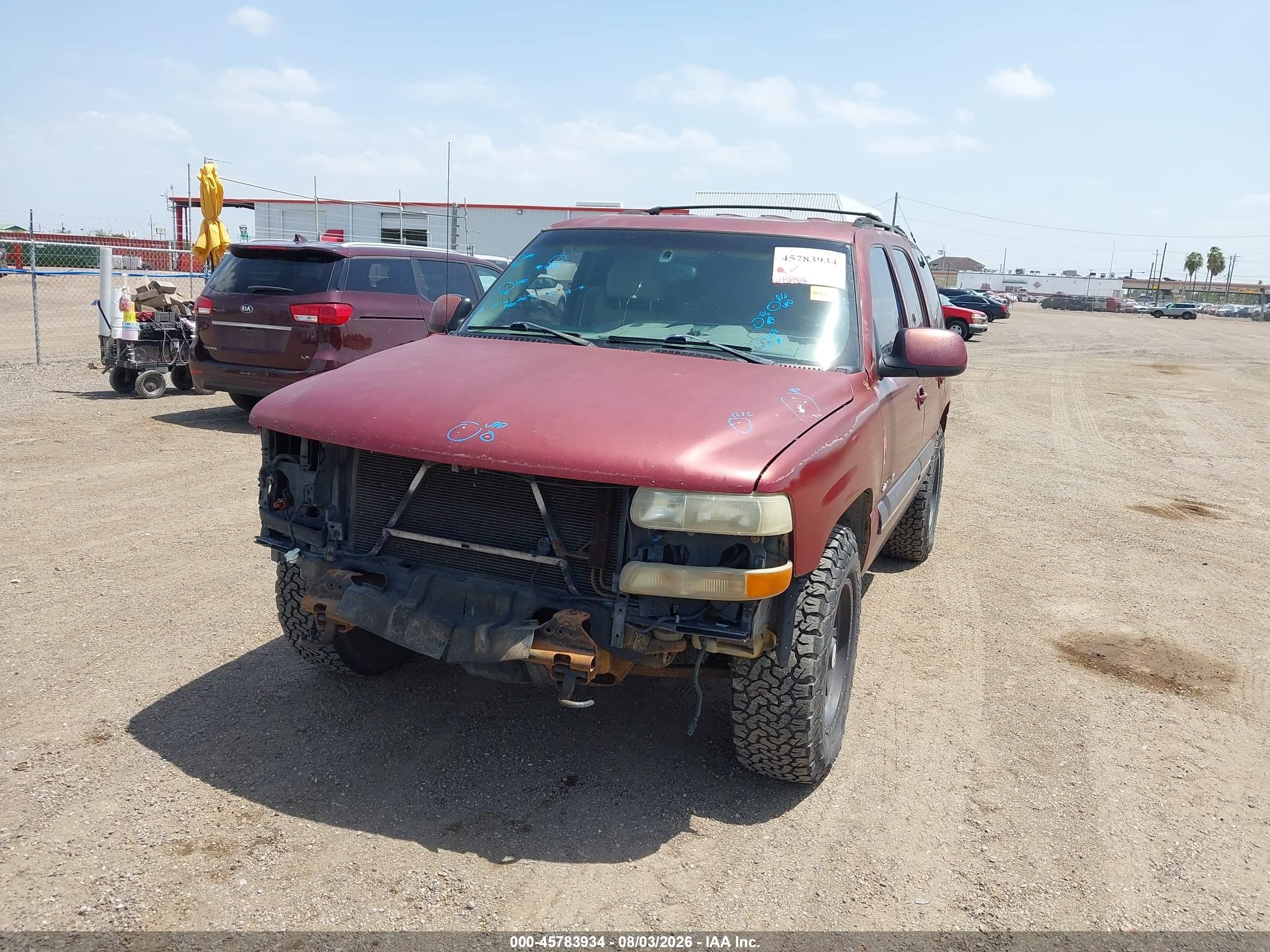 2001 Chevrolet Tahoe Lt Maroon vin: 1GNEC13T01R164880