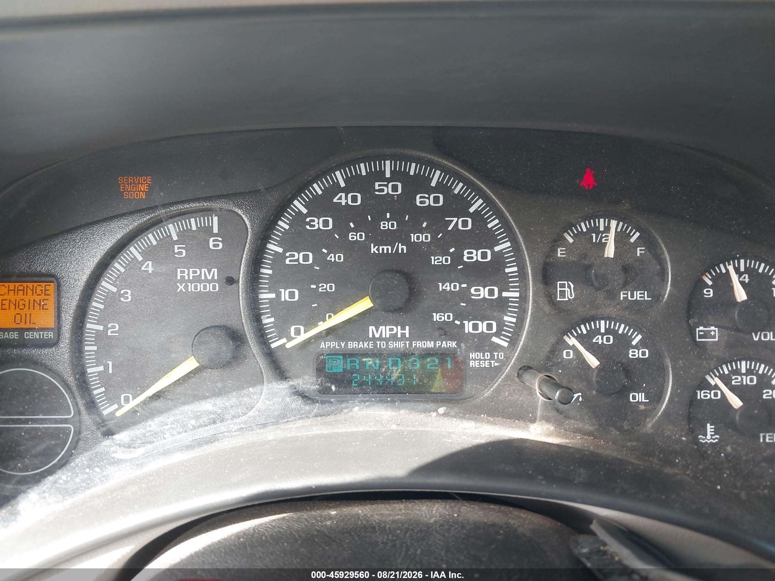 2000 Chevrolet Tahoe All New Ls Gold vin: 1GNEC13T0YJ197340