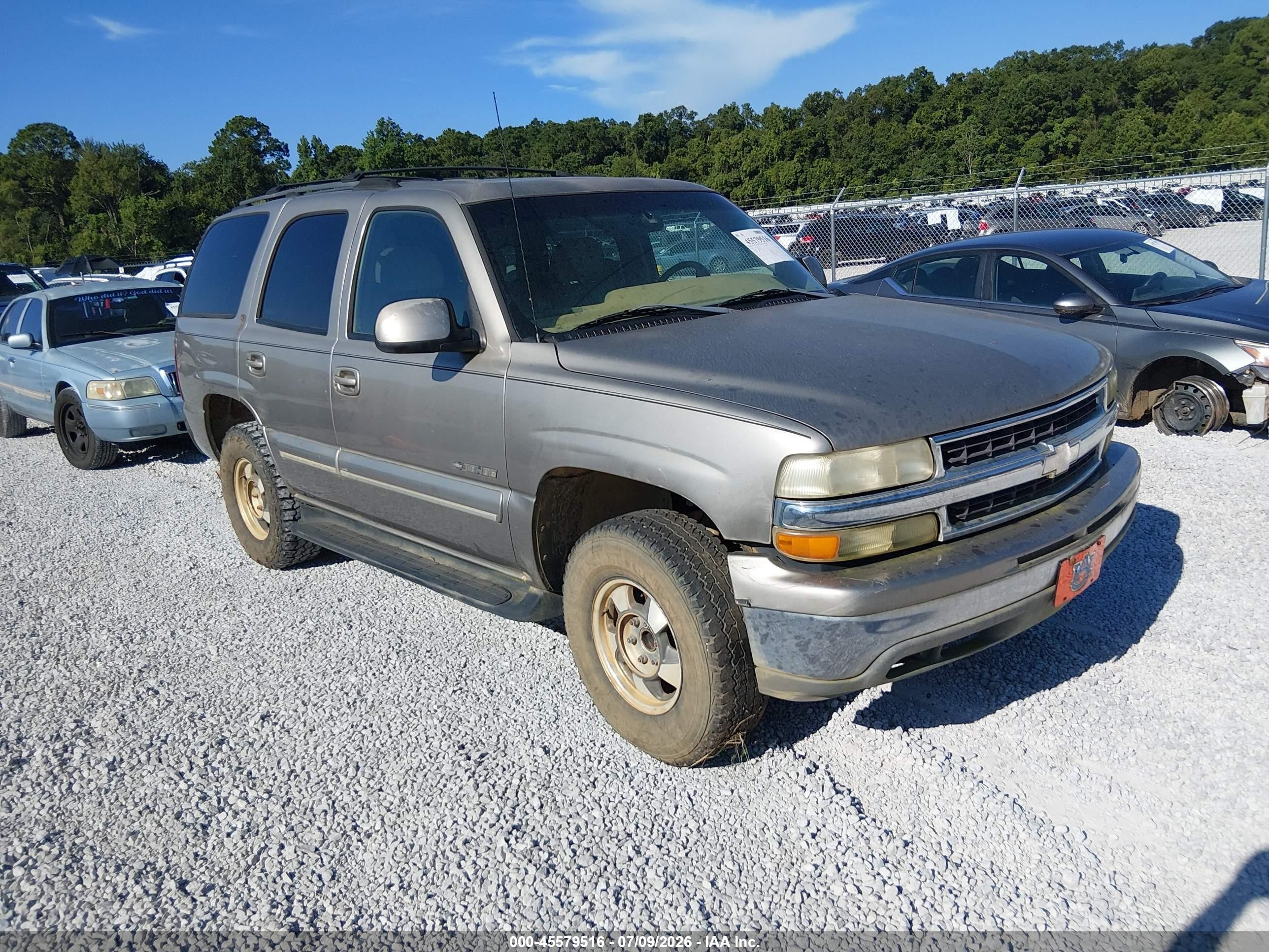 2001 Chevrolet Tahoe Lt Gray vin: 1GNEC13T11R181719