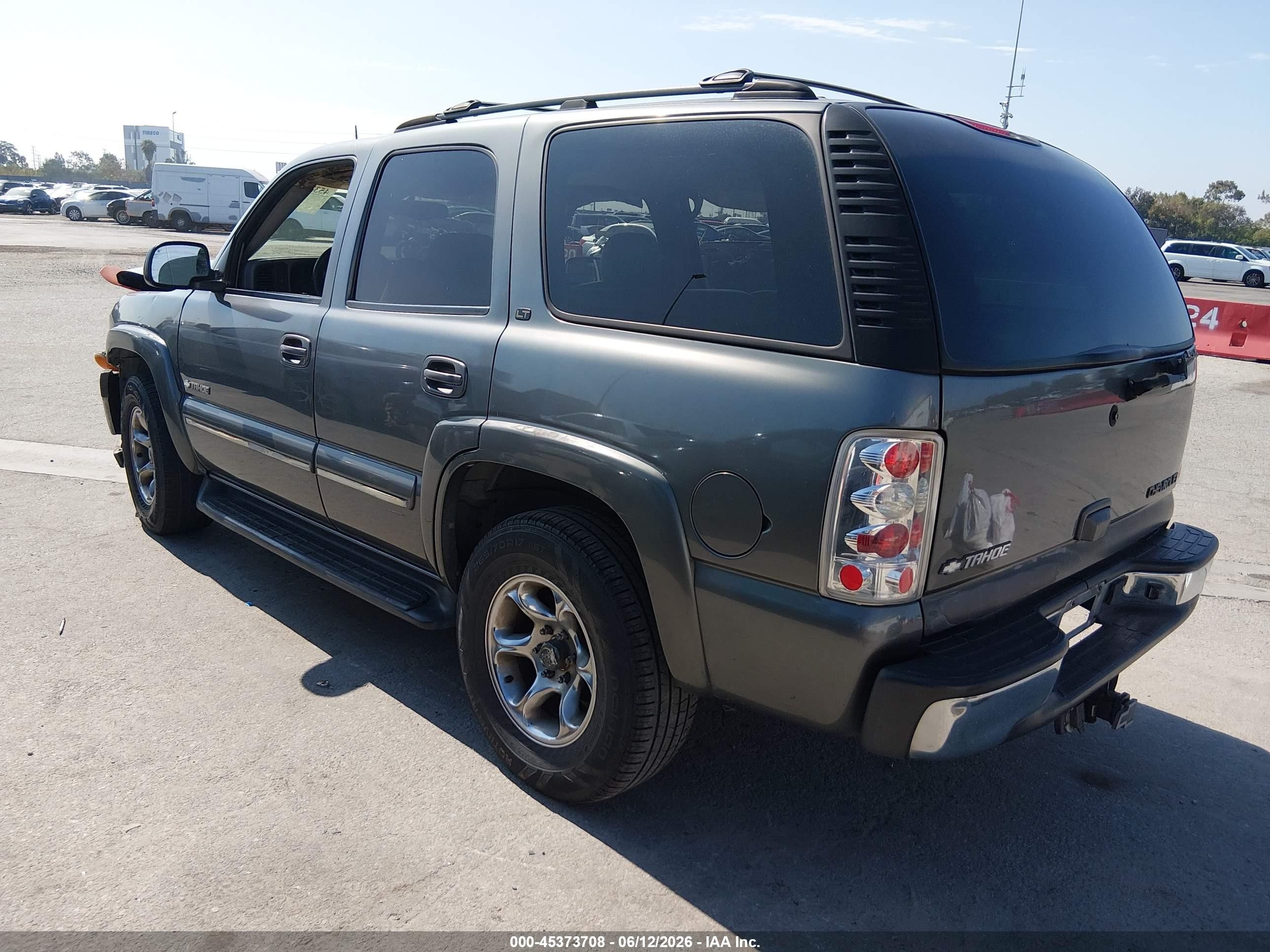 2002 Chevrolet Tahoe Lt Gray vin: 1GNEC13T12R253679