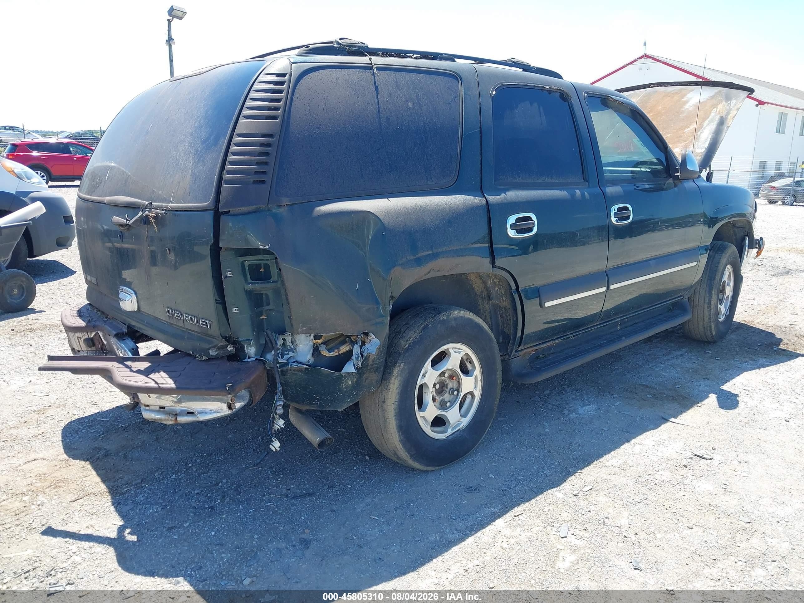 2004 Chevrolet Tahoe Ls Зеленый vin: 1GNEC13T14J135567
