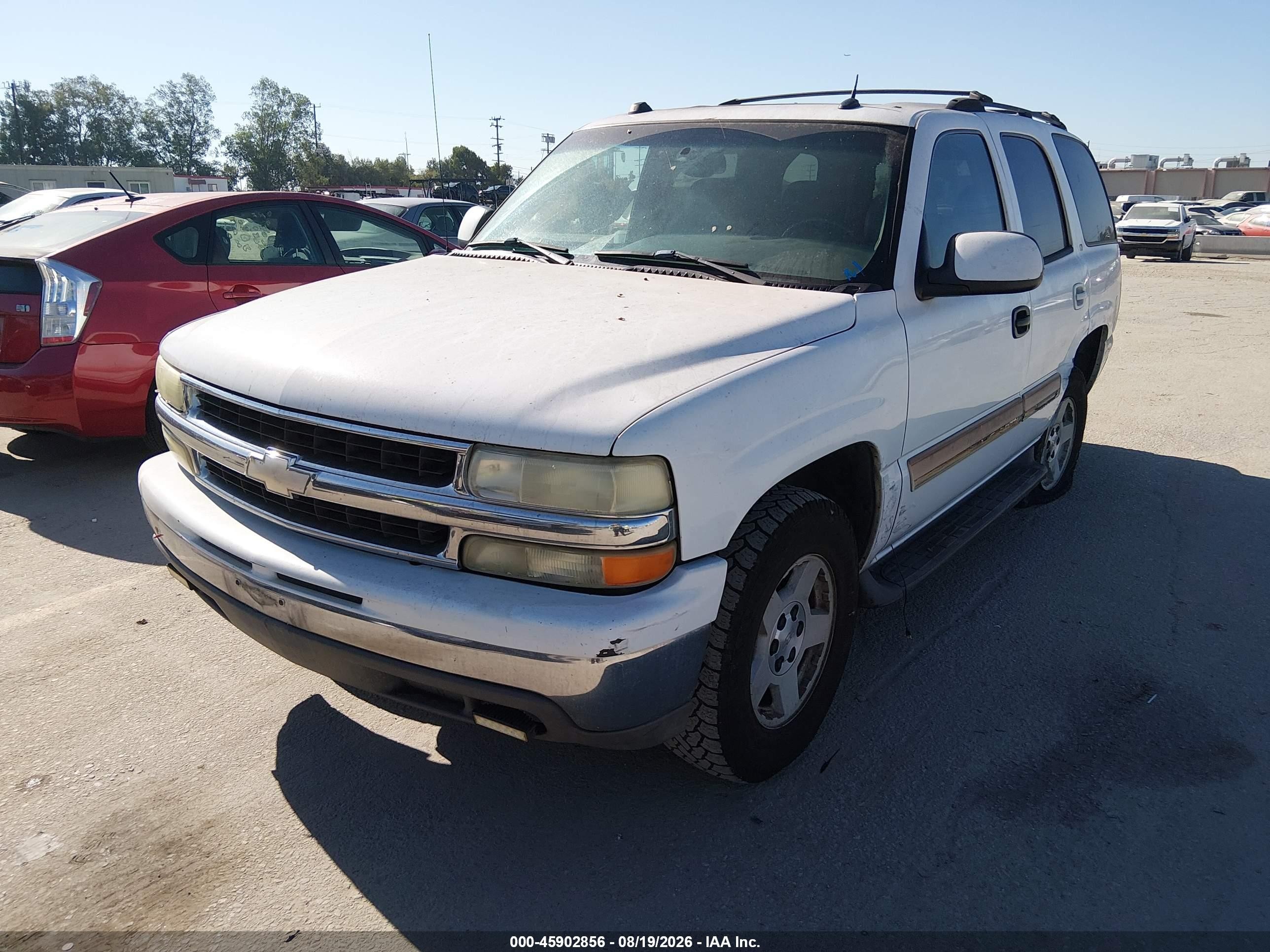 2005 Chevrolet Tahoe Lt White vin: 1GNEC13T15R130548