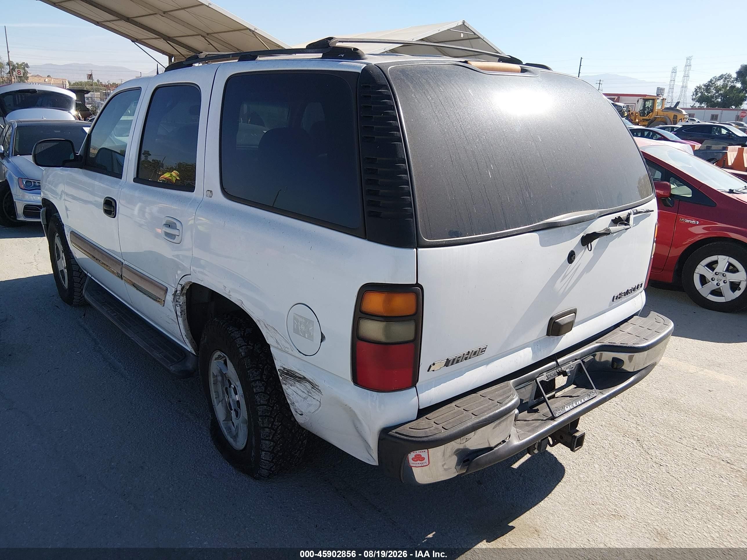 2005 Chevrolet Tahoe Lt White vin: 1GNEC13T15R130548