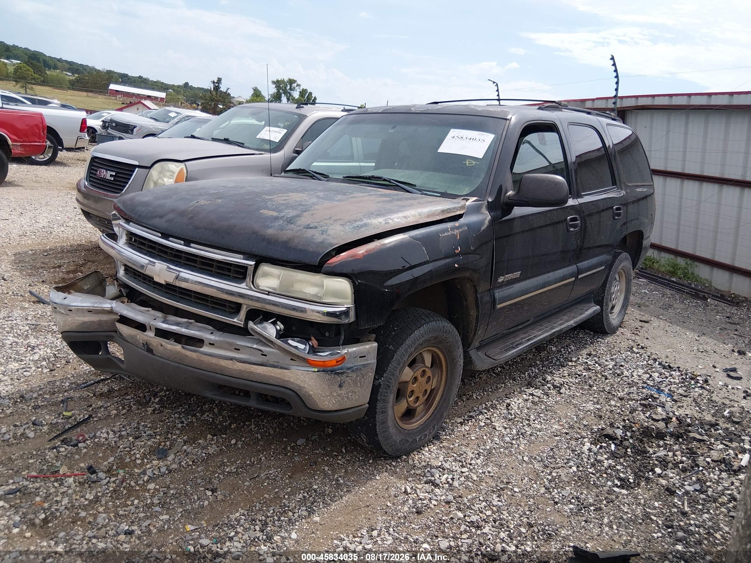 2001 Chevrolet Tahoe Ls Black vin: 1GNEC13T21J212684