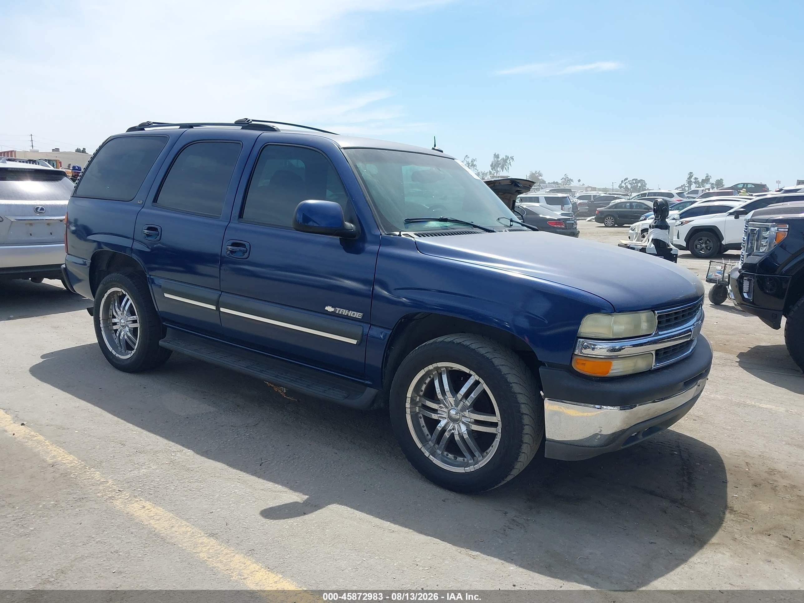 2003 Chevrolet Tahoe Lt Blue vin: 1GNEC13T23J319110