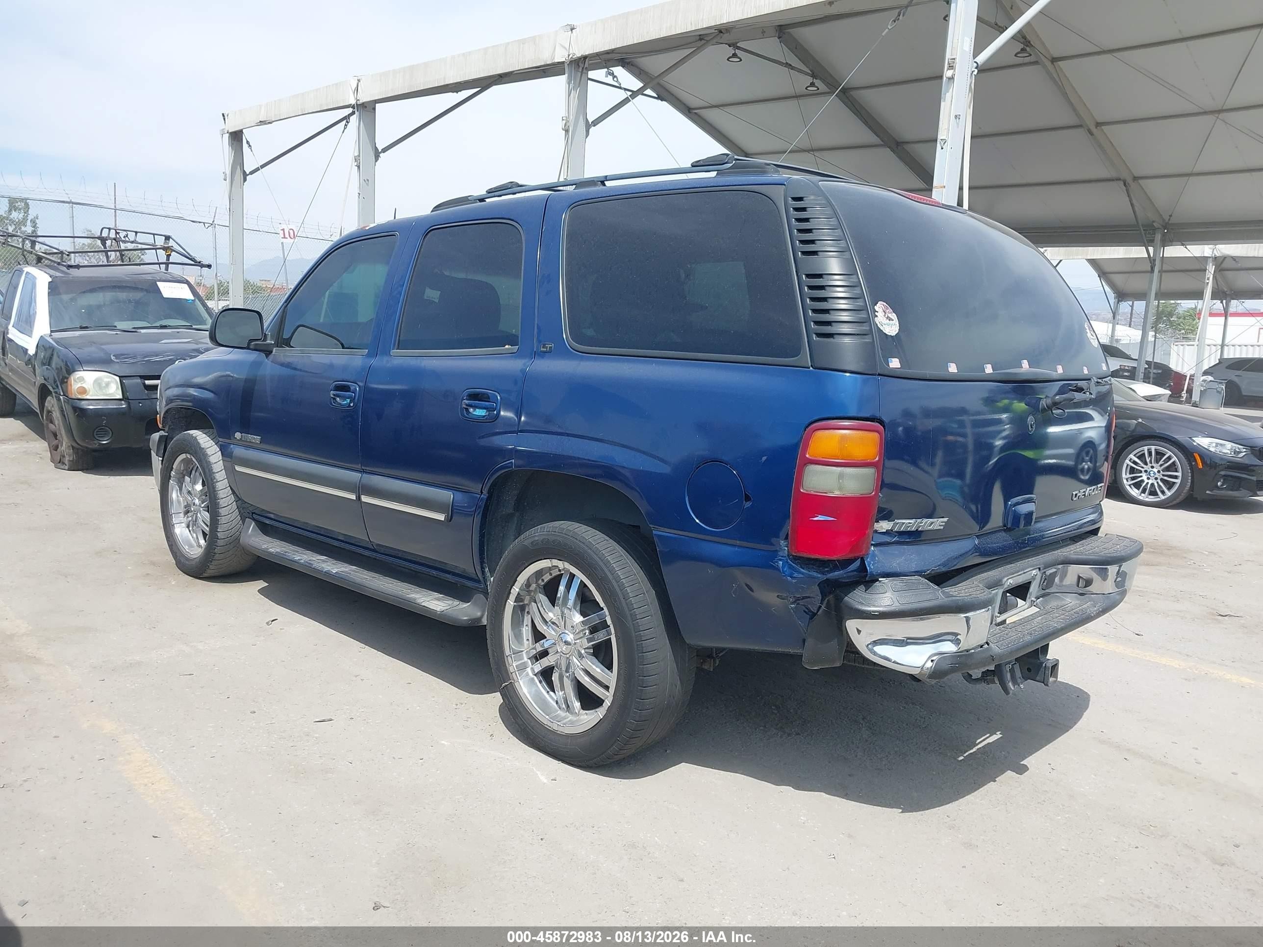 2003 Chevrolet Tahoe Lt Blue vin: 1GNEC13T23J319110