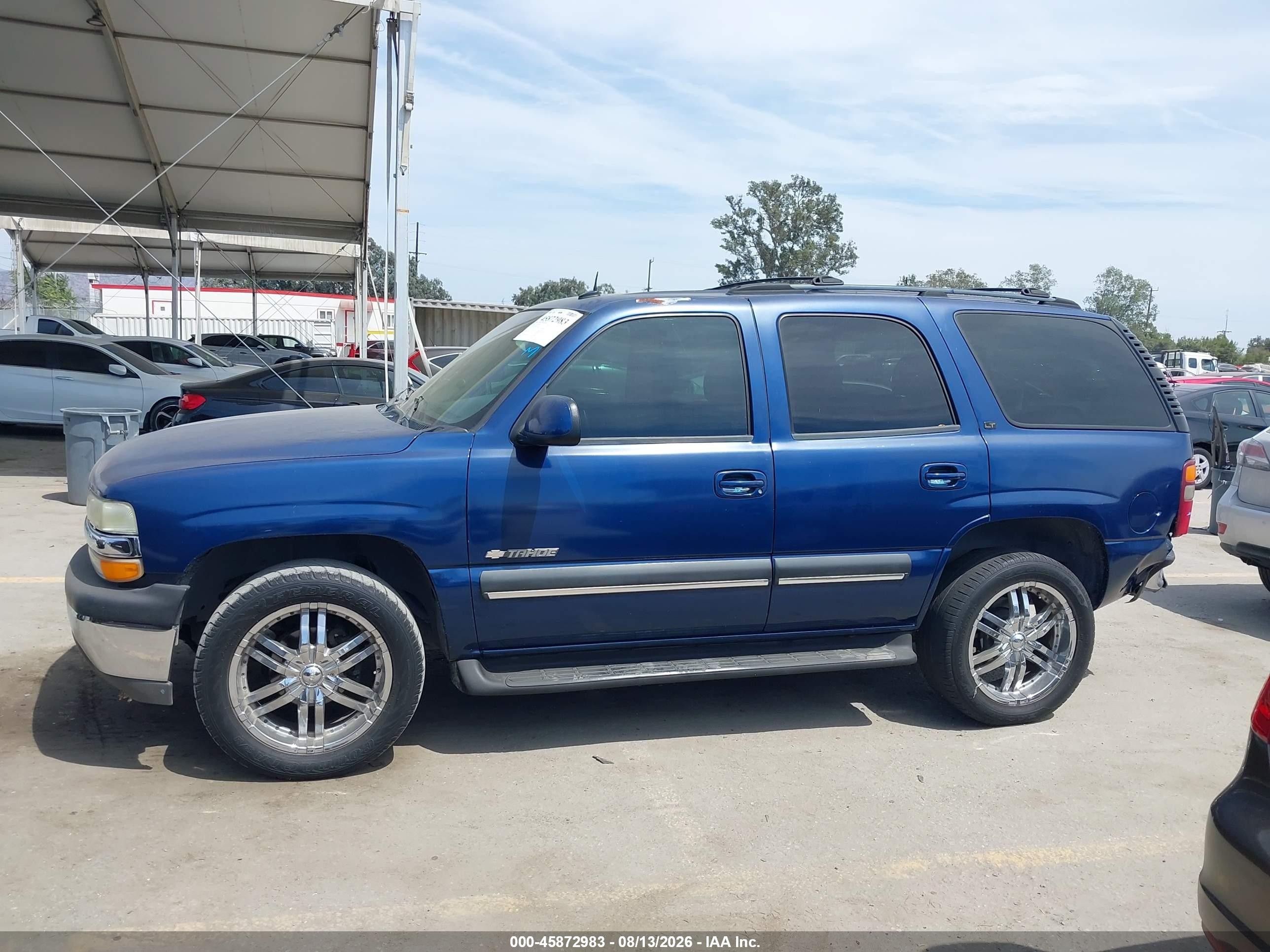 2003 Chevrolet Tahoe Lt Blue vin: 1GNEC13T23J319110