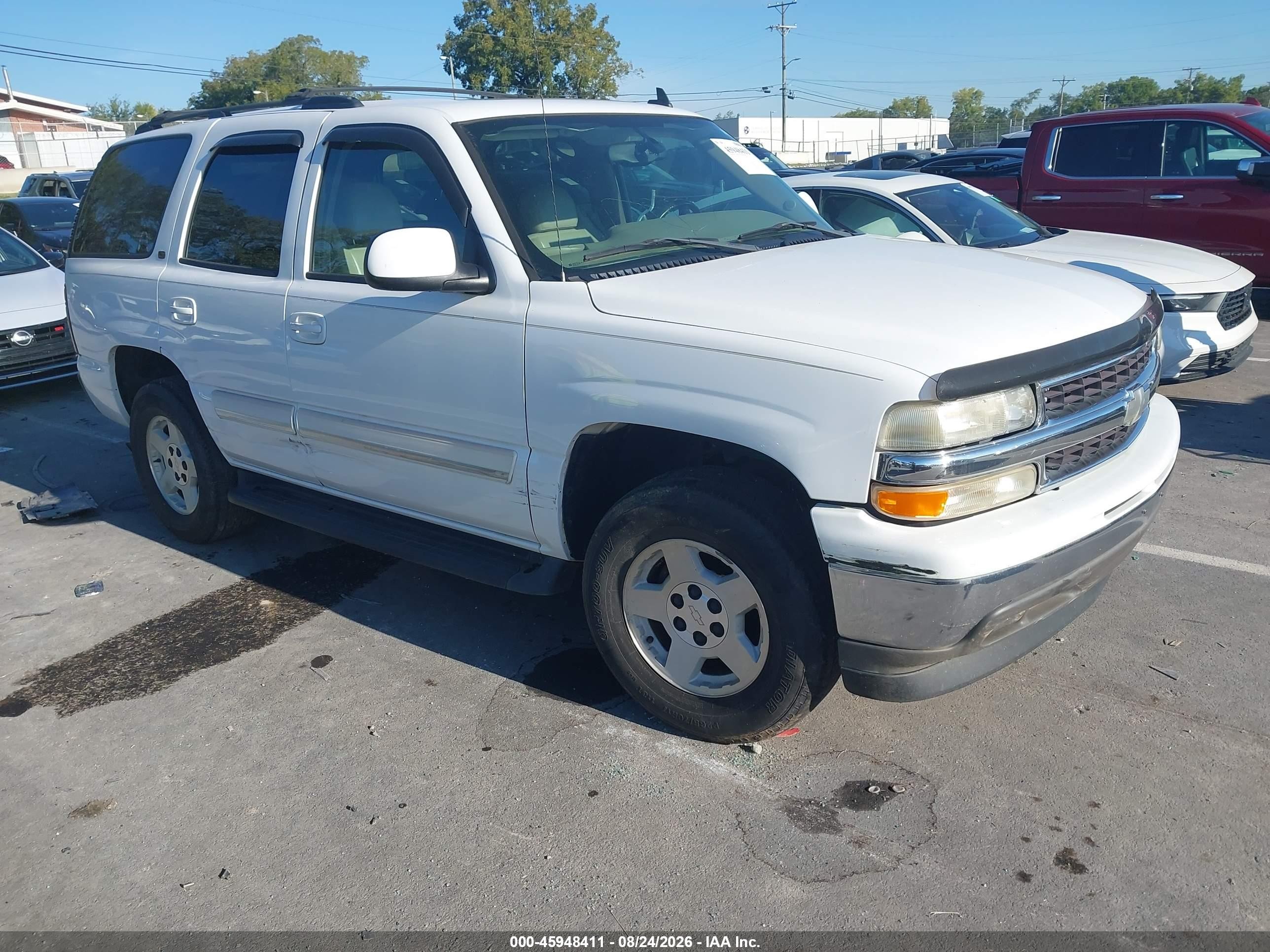 2006 Chevrolet Tahoe Lt White vin: 1GNEC13T26R119124