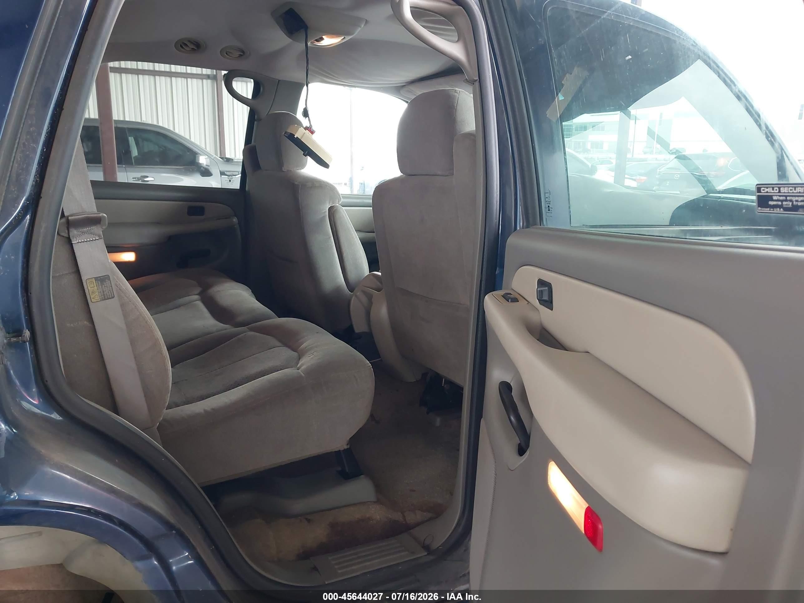2001 Chevrolet Tahoe Ls Blue vin: 1GNEC13T31R216227