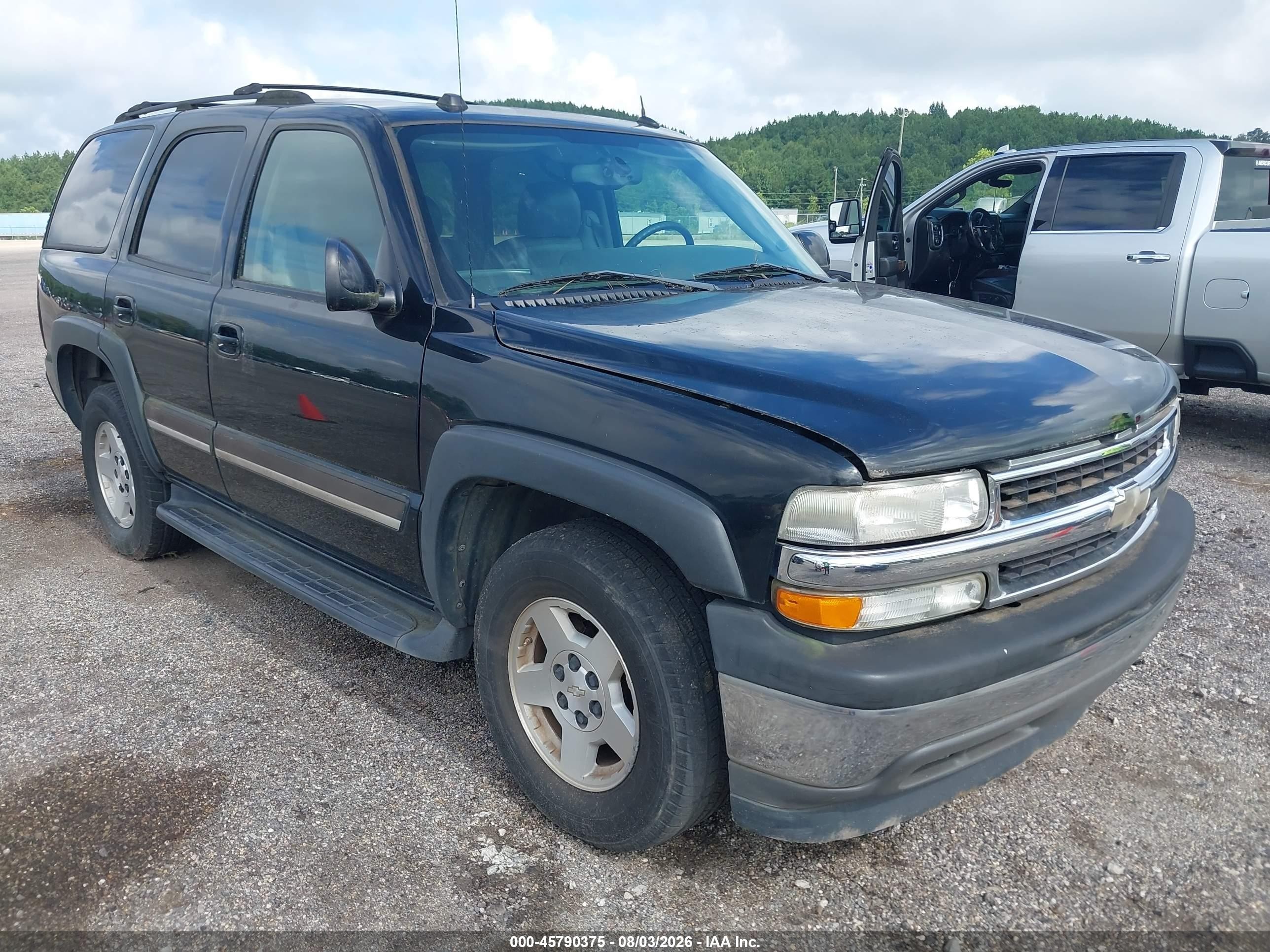 2005 Chevrolet Tahoe Lt Black vin: 1GNEC13T35J218760