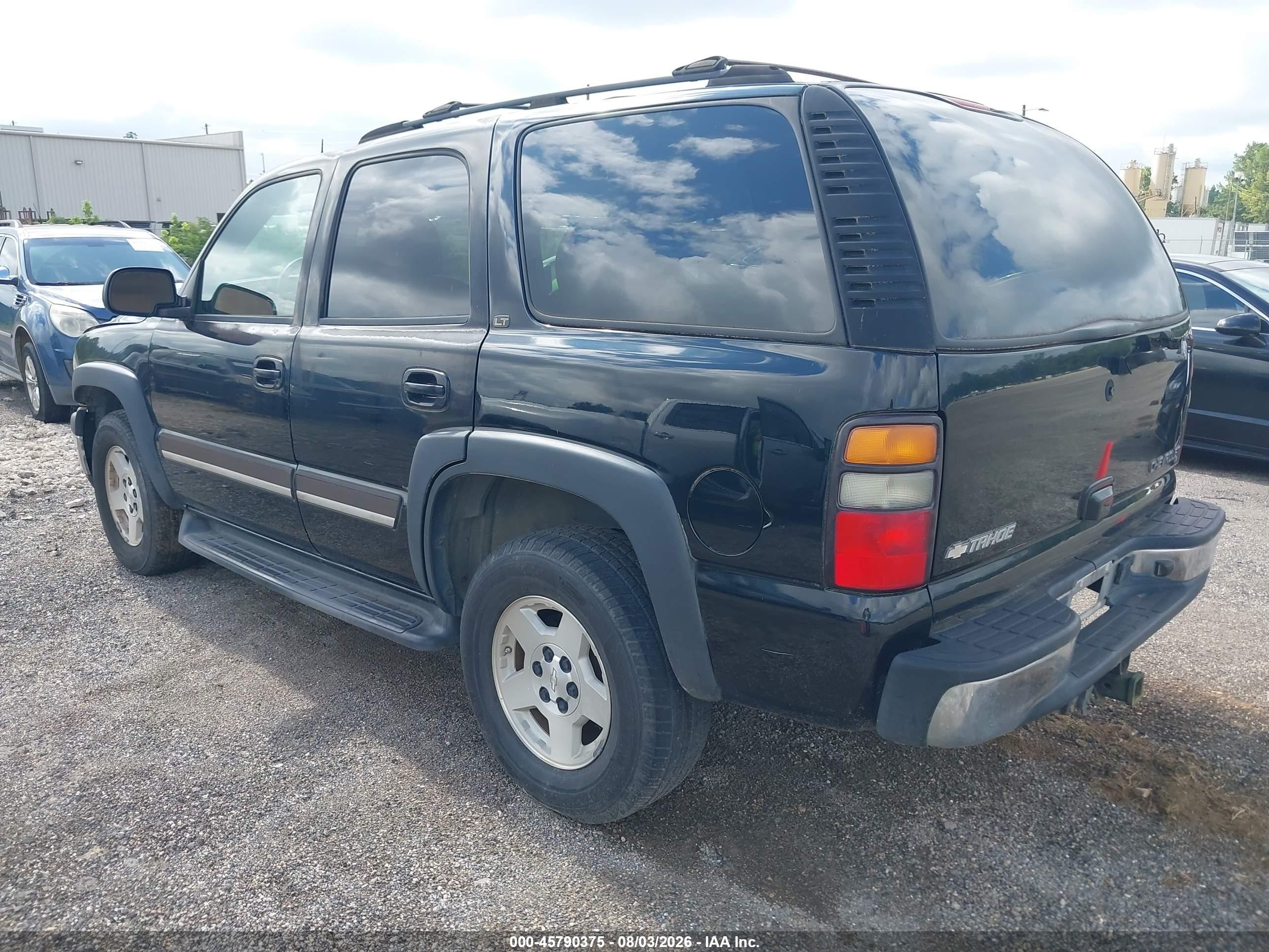 2005 Chevrolet Tahoe Lt Black vin: 1GNEC13T35J218760