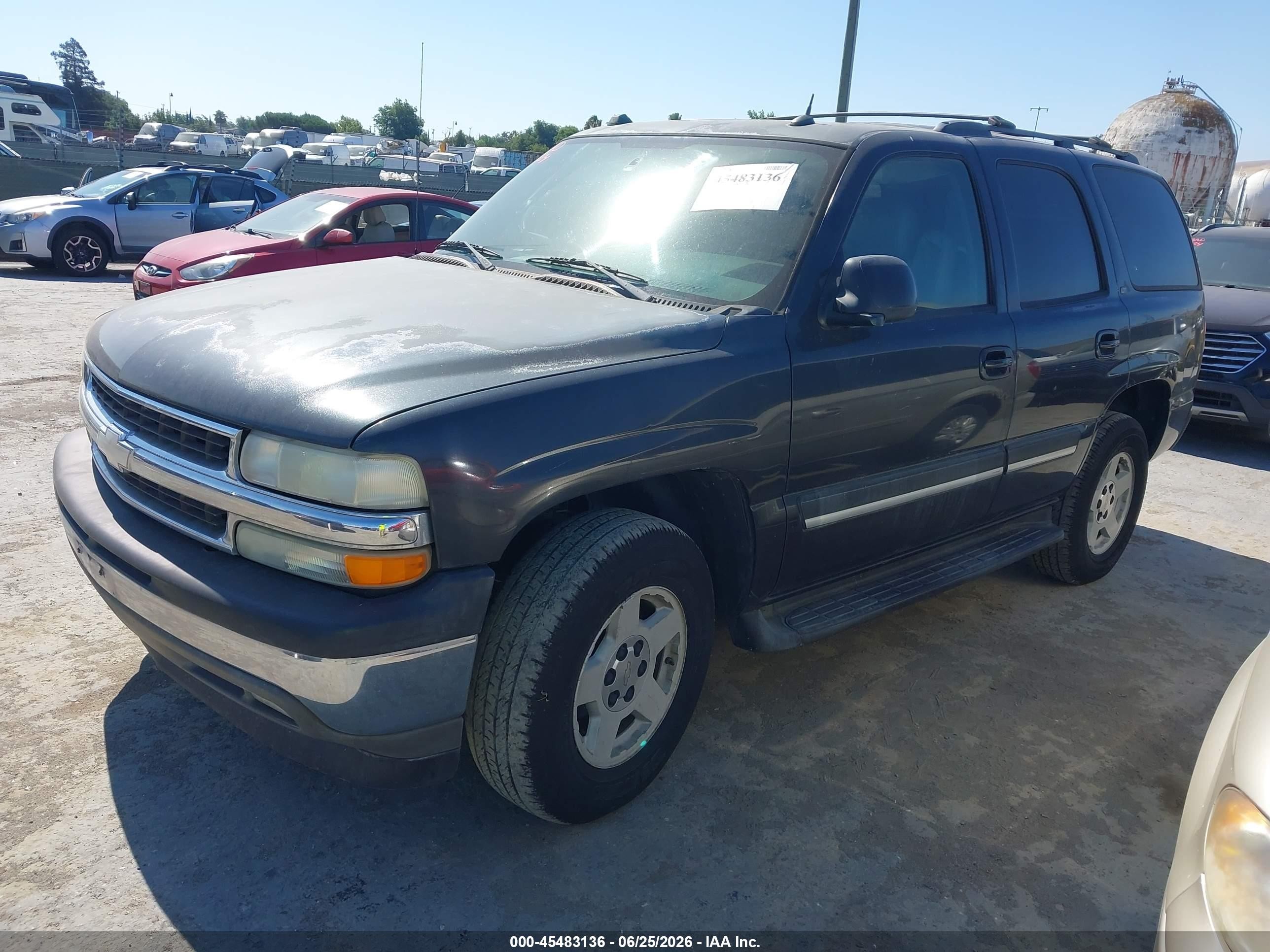 2005 Chevrolet Tahoe Lt Black vin: 1GNEC13T35J267263