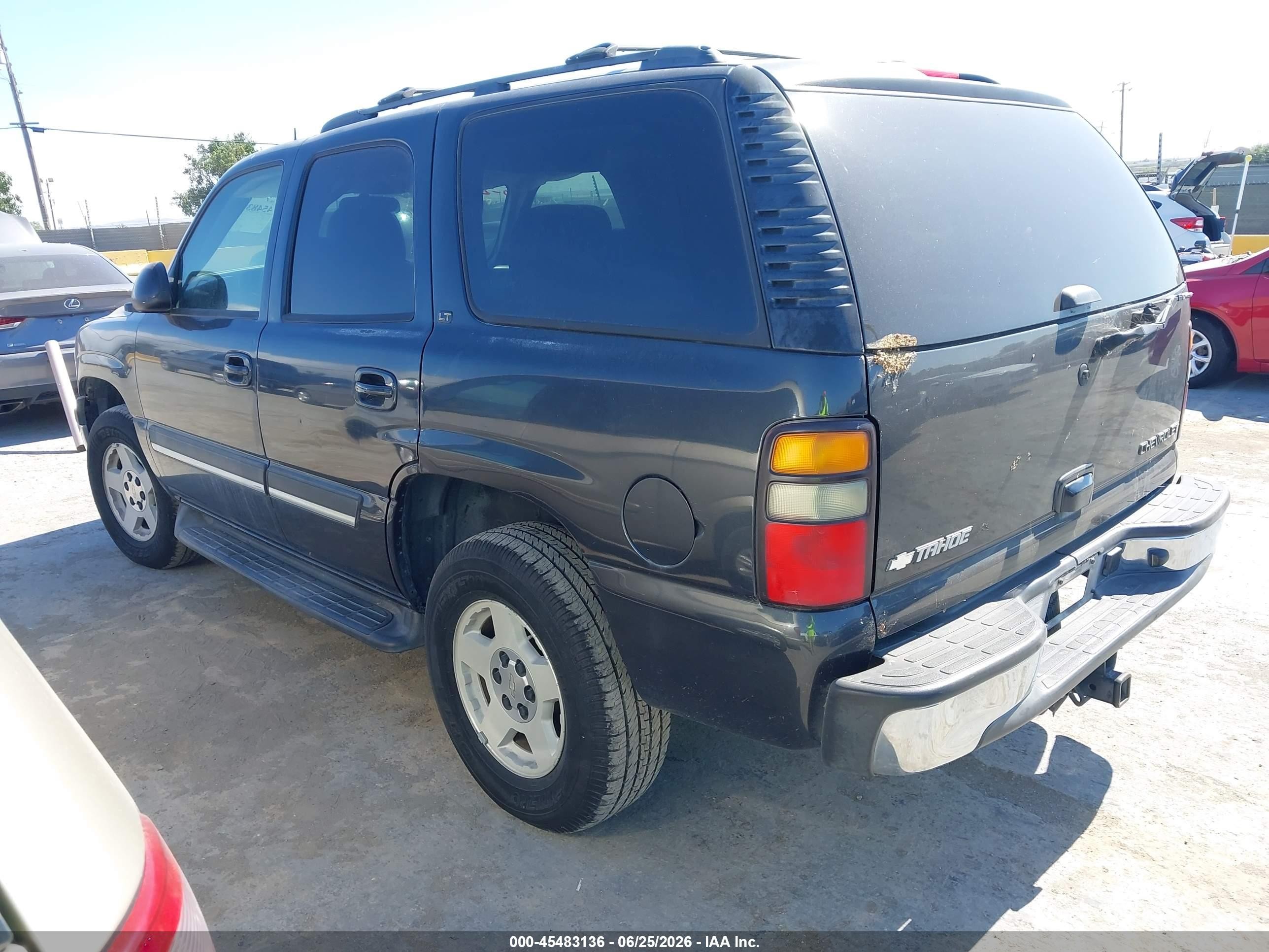 2005 Chevrolet Tahoe Lt Black vin: 1GNEC13T35J267263