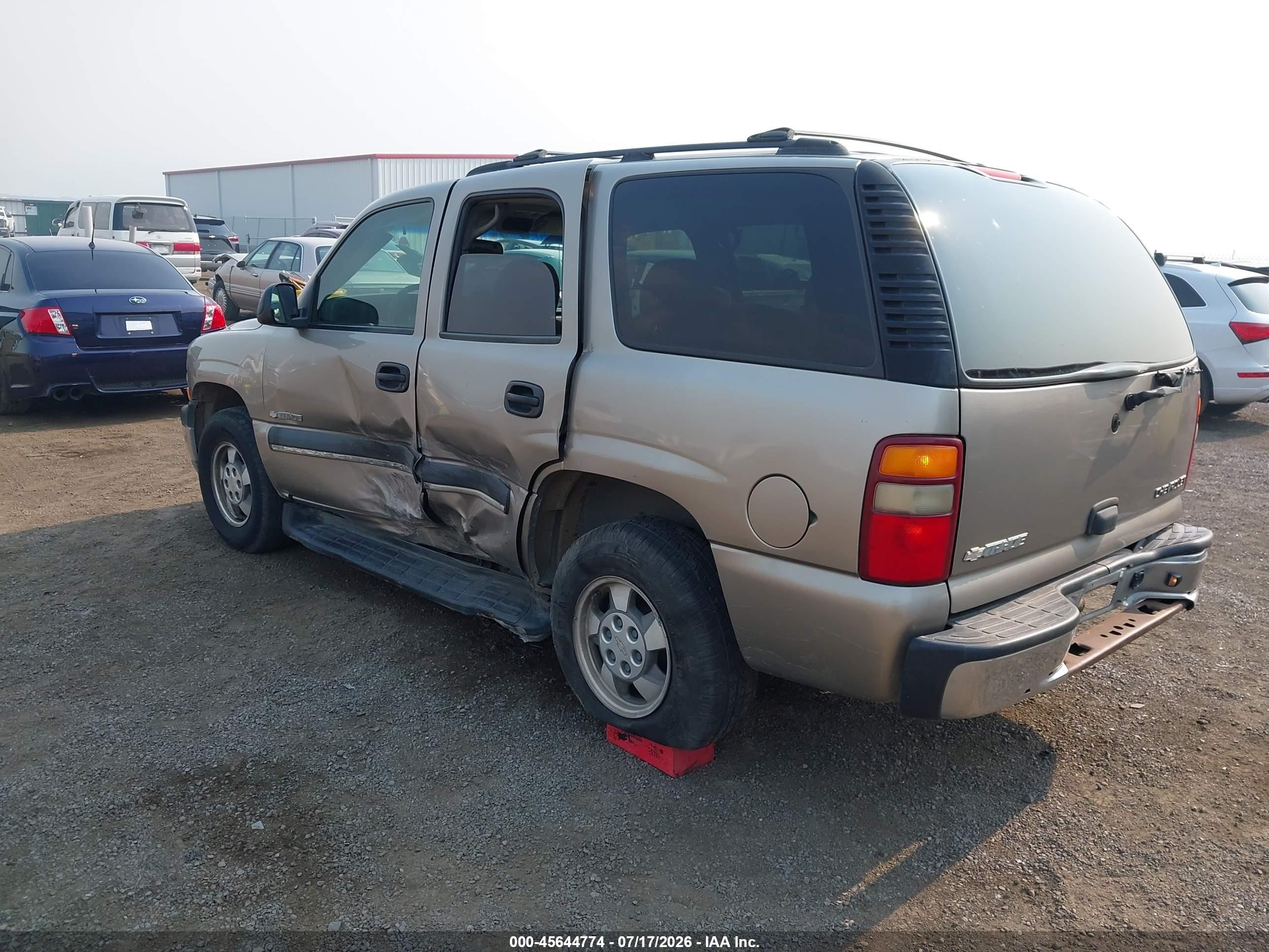 2003 Chevrolet Tahoe Ls Brown vin: 1GNEC13T43R224887