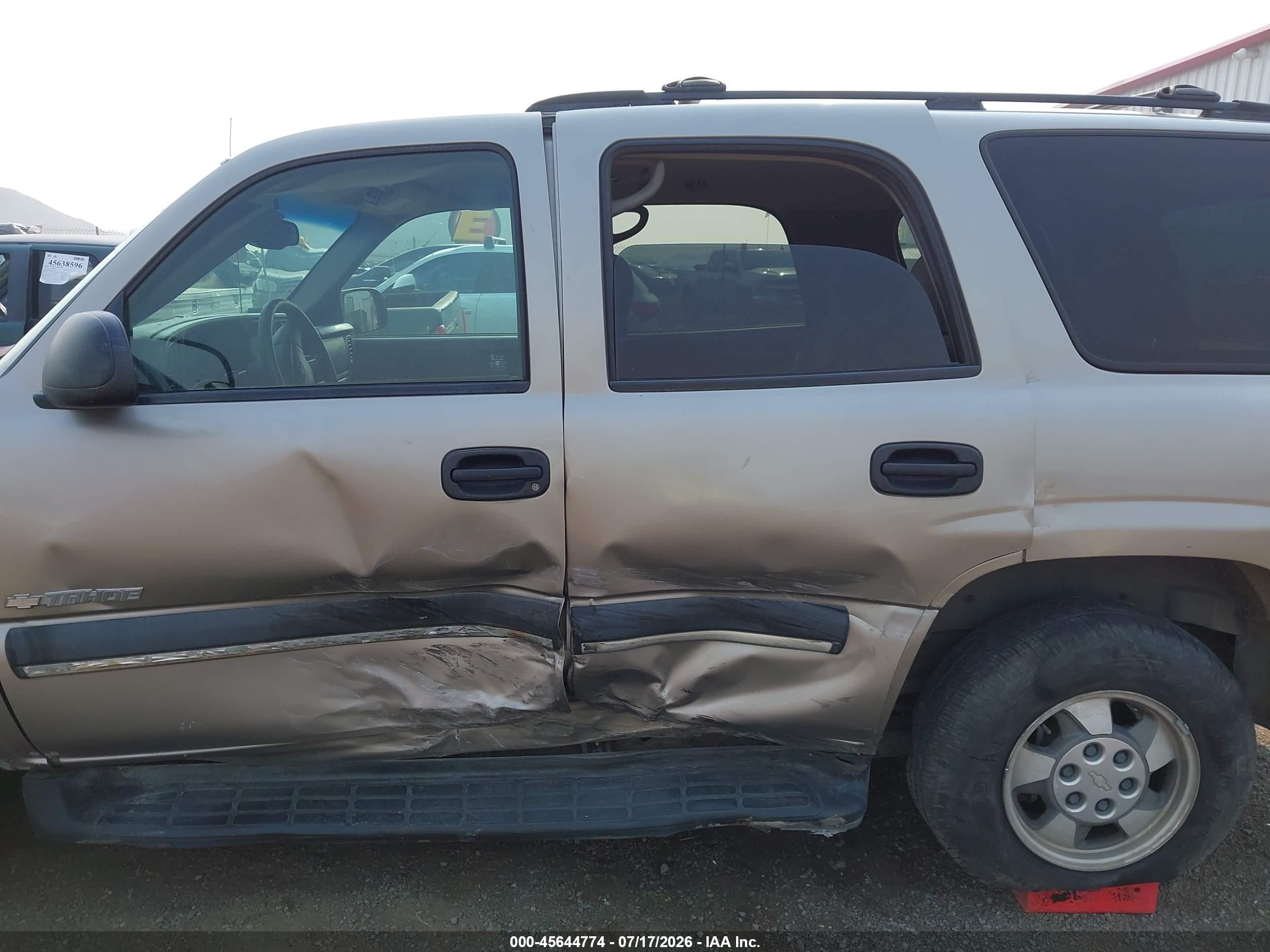 2003 Chevrolet Tahoe Ls Brown vin: 1GNEC13T43R224887