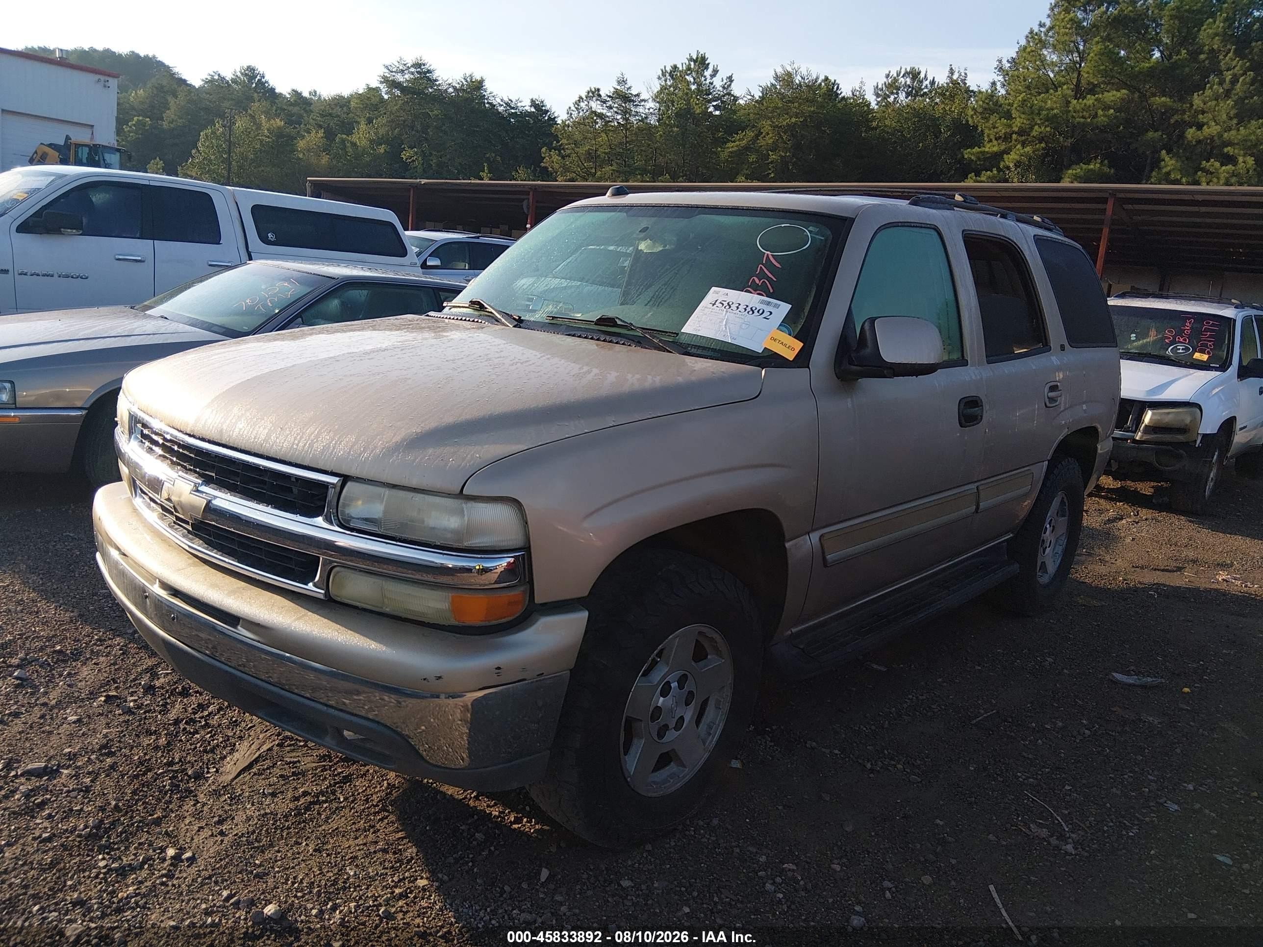 2005 Chevrolet Tahoe Lt Gold vin: 1GNEC13T45R188377