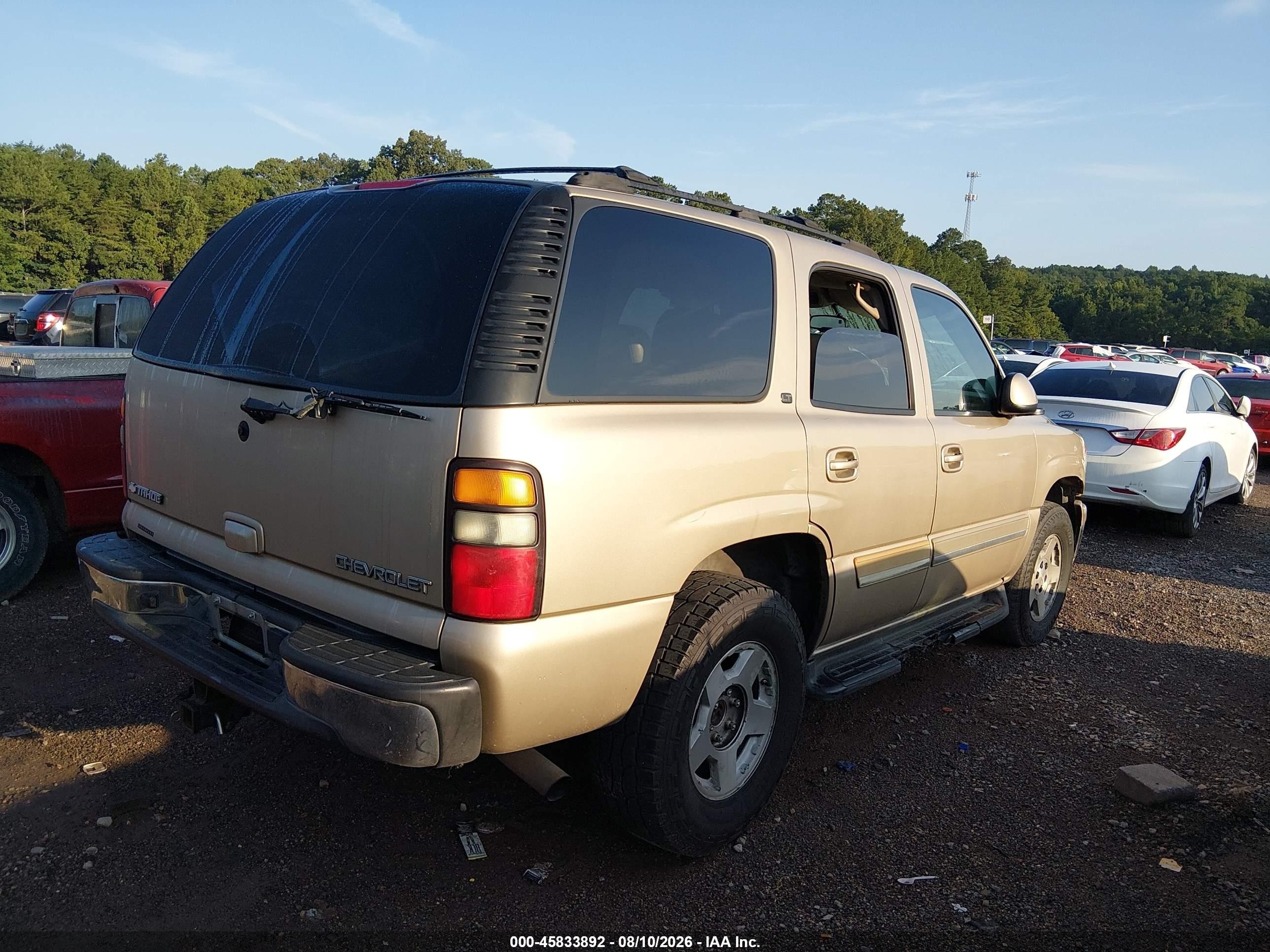 2005 Chevrolet Tahoe Lt Gold vin: 1GNEC13T45R188377