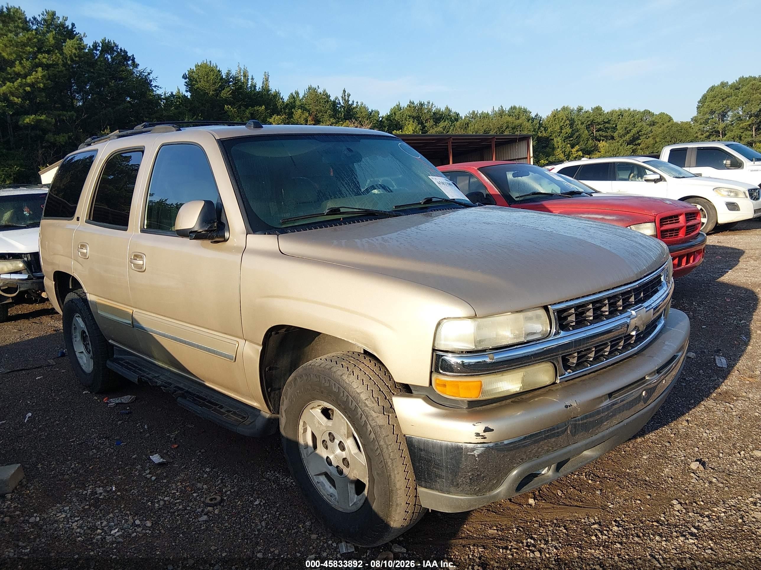 2005 Chevrolet Tahoe Lt Gold vin: 1GNEC13T45R188377