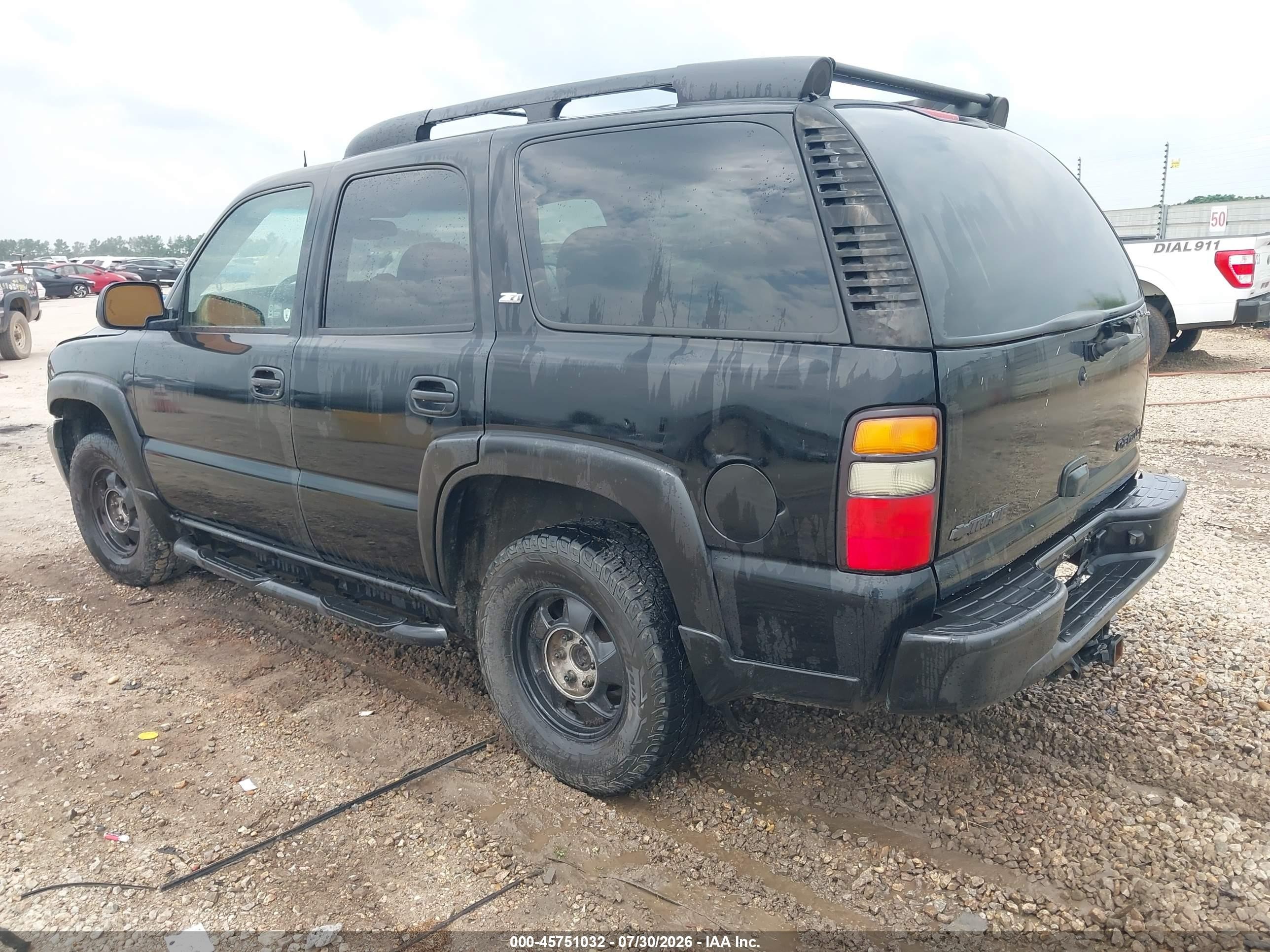2005 Chevrolet Tahoe Z71 Black vin: 1GNEC13T45R215853