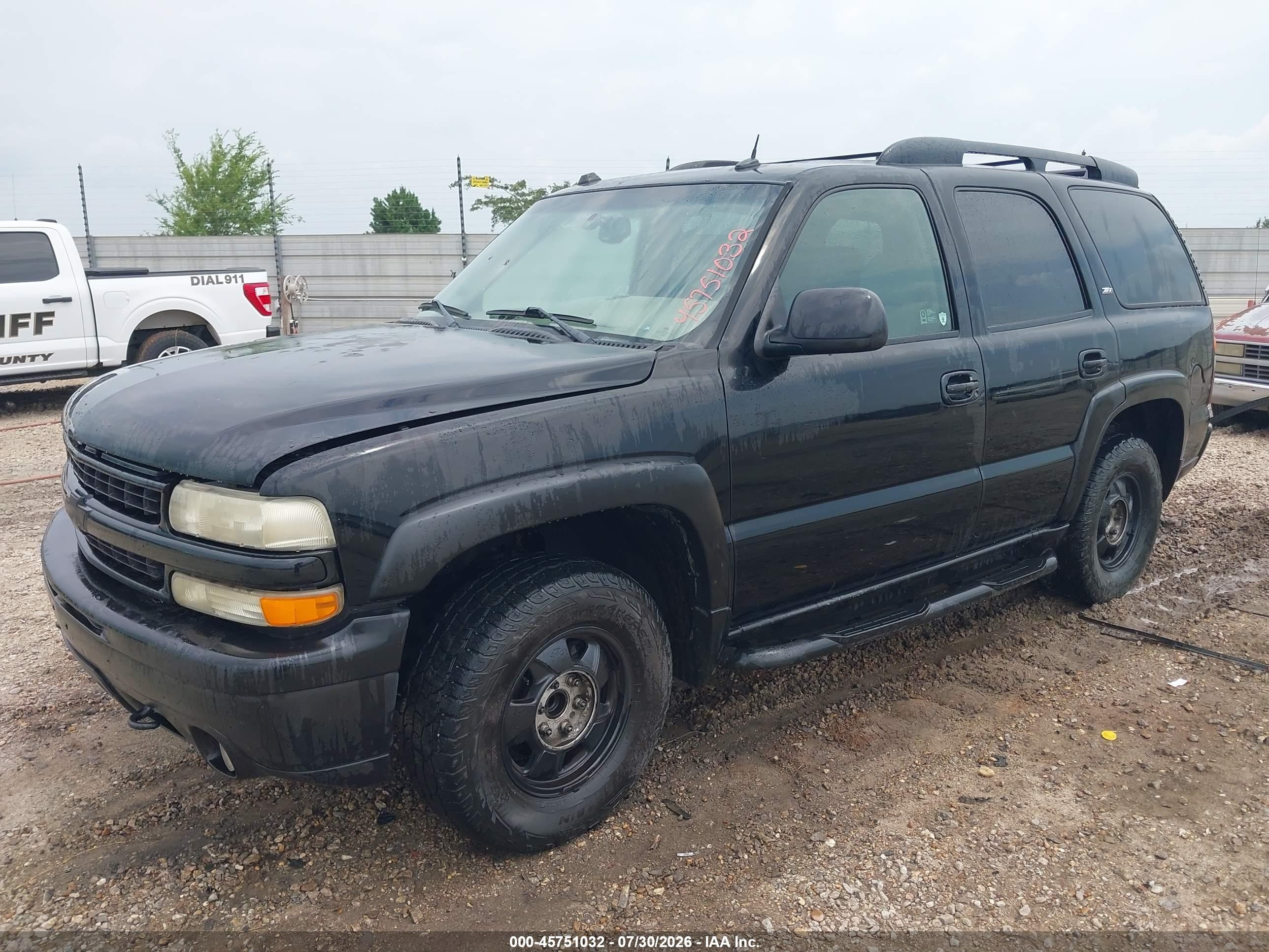 2005 Chevrolet Tahoe Z71 Black vin: 1GNEC13T45R215853