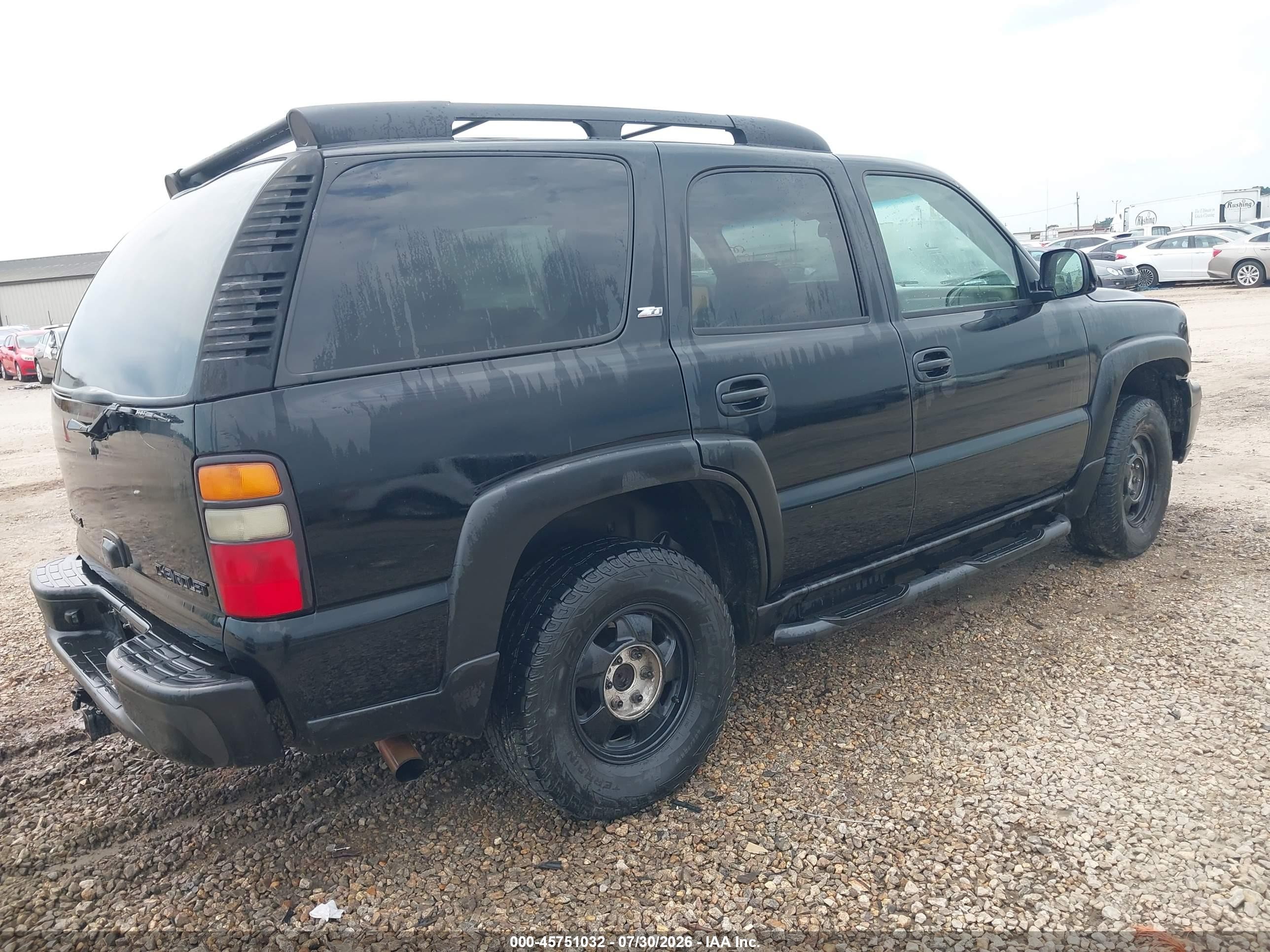 2005 Chevrolet Tahoe Z71 Black vin: 1GNEC13T45R215853