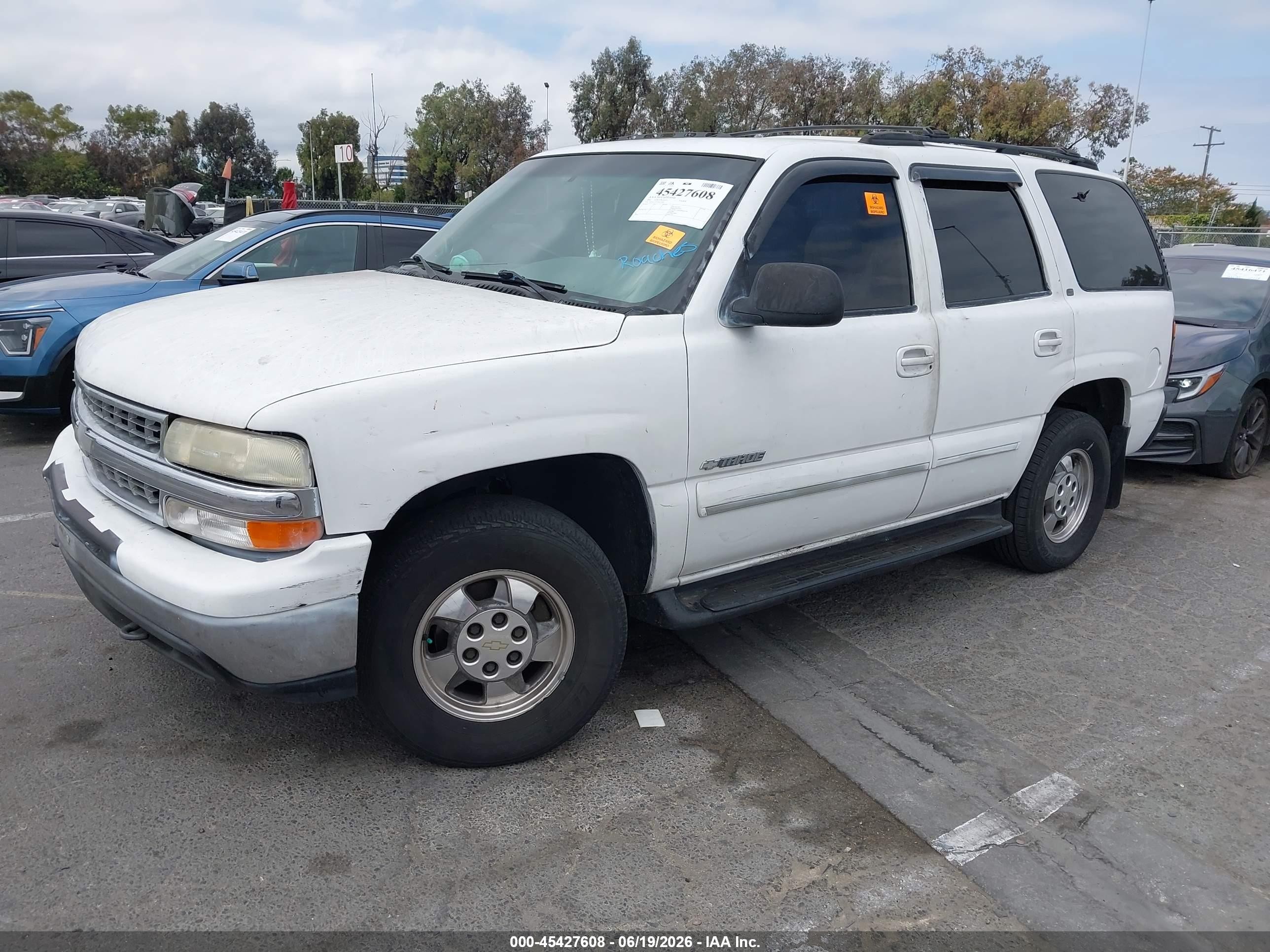 2001 Chevrolet Tahoe Lt Белый vin: 1GNEC13T51R131048