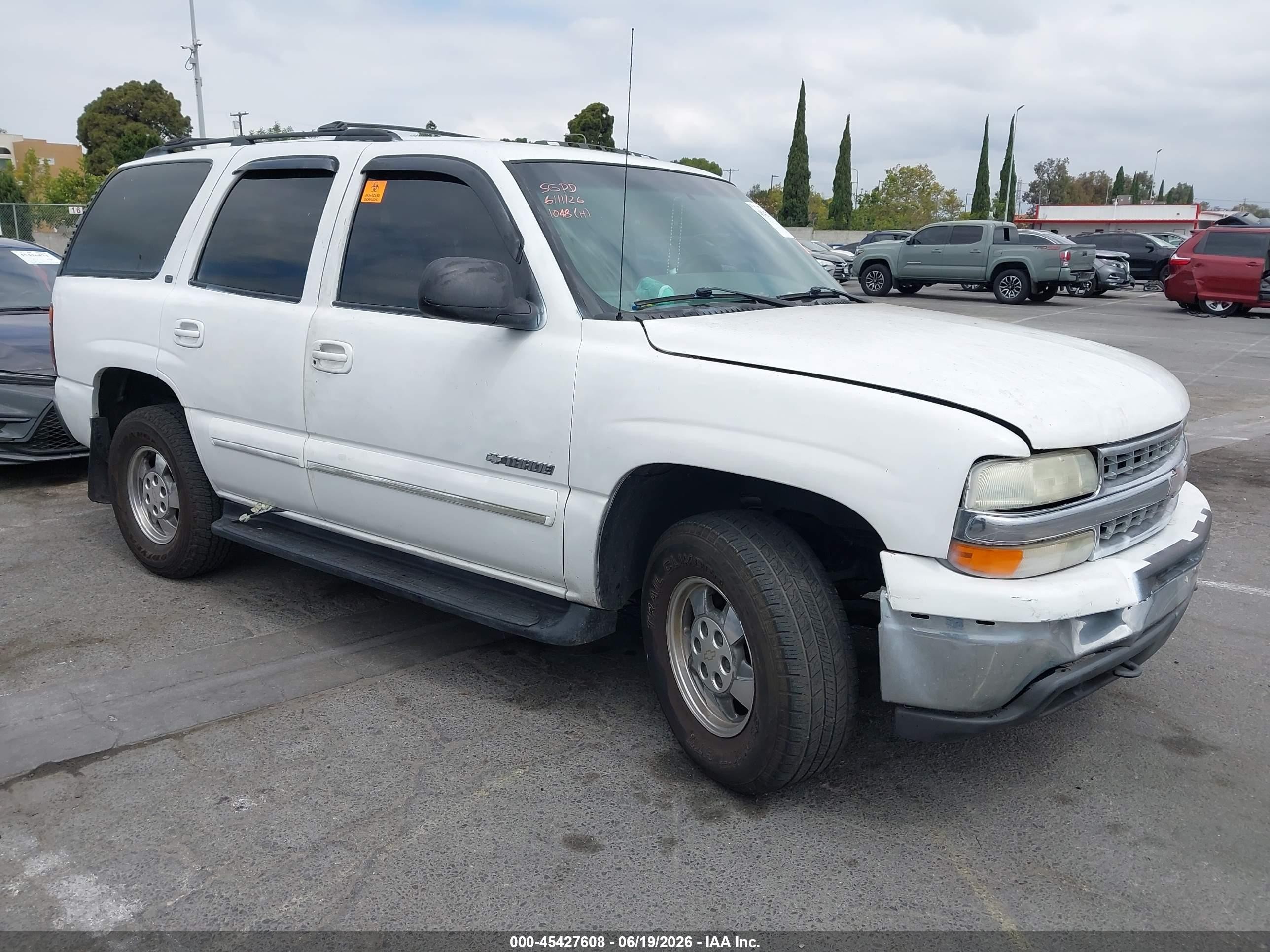 2001 Chevrolet Tahoe Lt Белый vin: 1GNEC13T51R131048