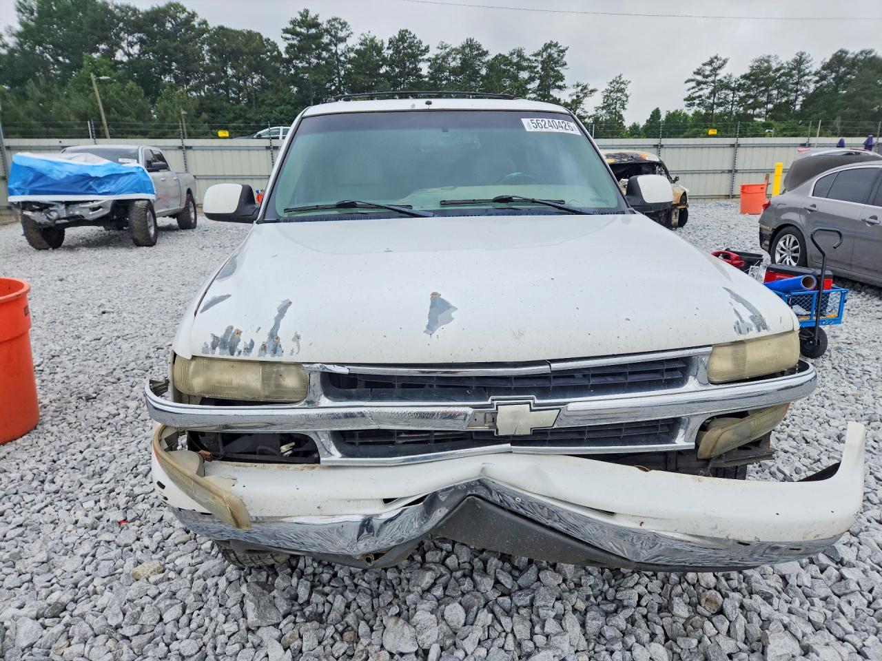 2001 Chevrolet Tahoe C1500 White vin: 1GNEC13T61R180131