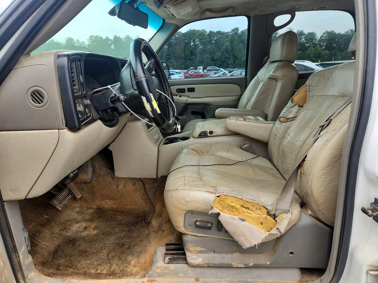 2001 Chevrolet Tahoe C1500 White vin: 1GNEC13T61R180131