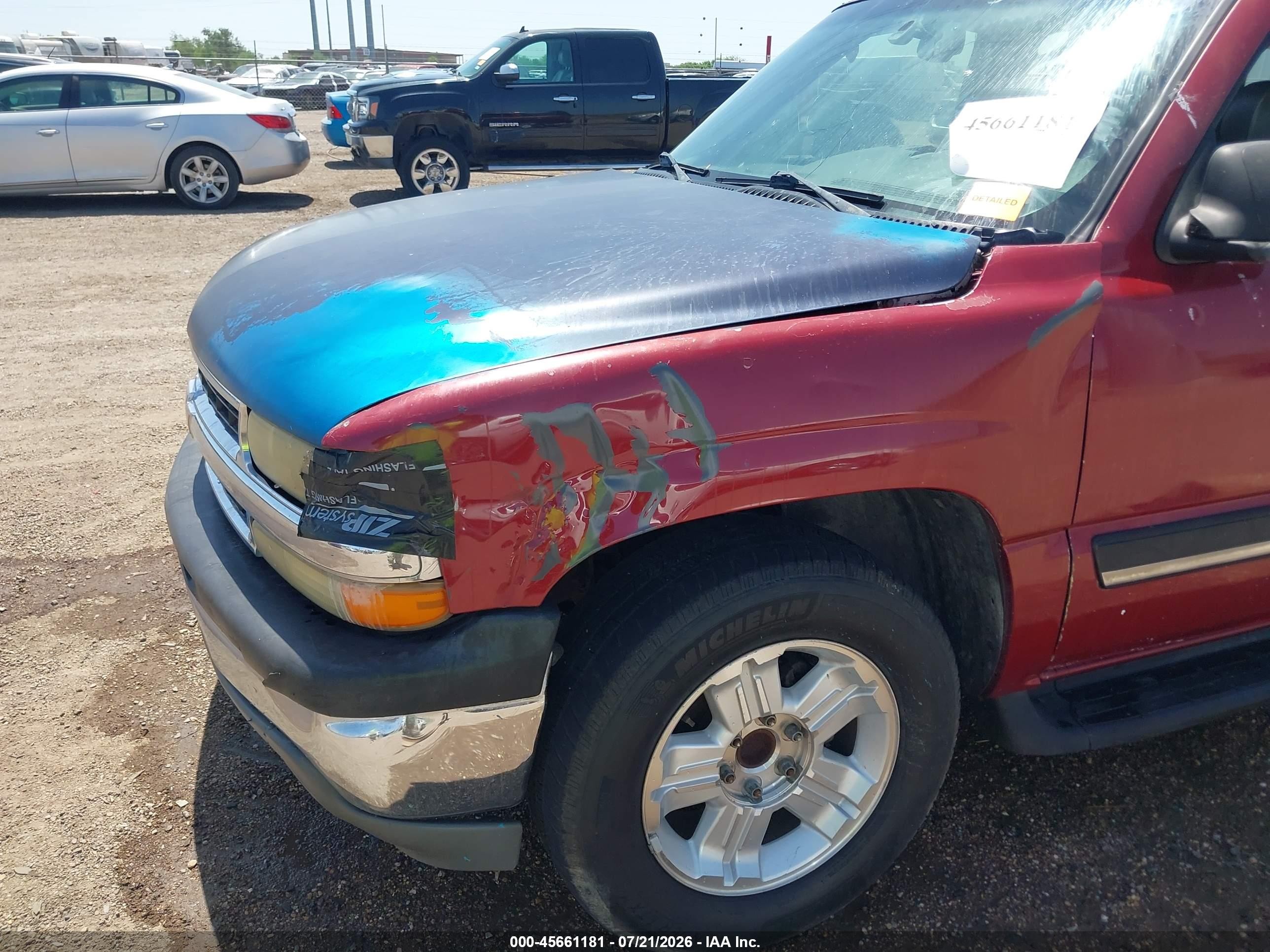 2005 Chevrolet Tahoe Ls Темно-бордовый vin: 1GNEC13T65R106326