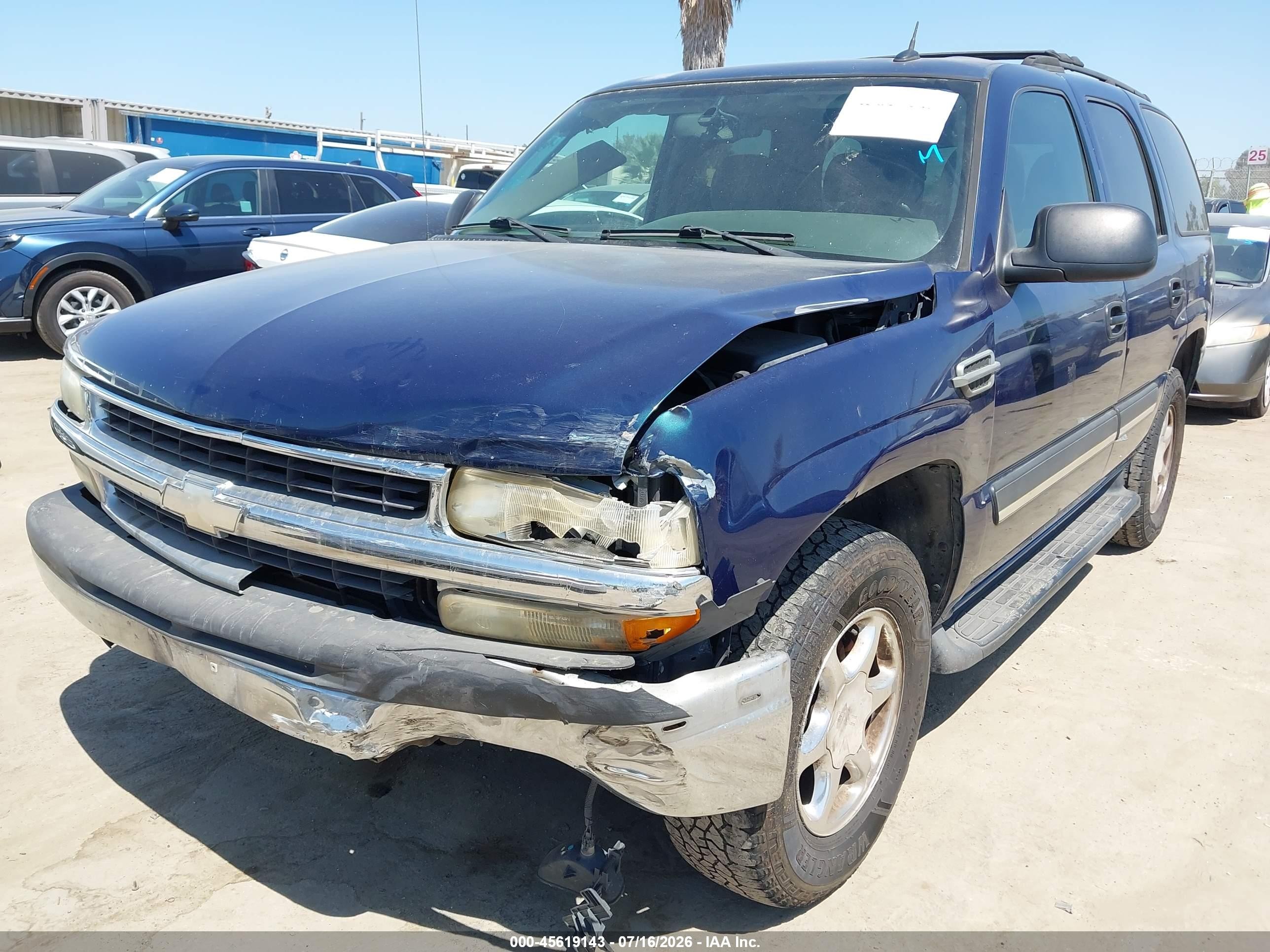 2005 Chevrolet Tahoe Ls Синий vin: 1GNEC13T65R123384